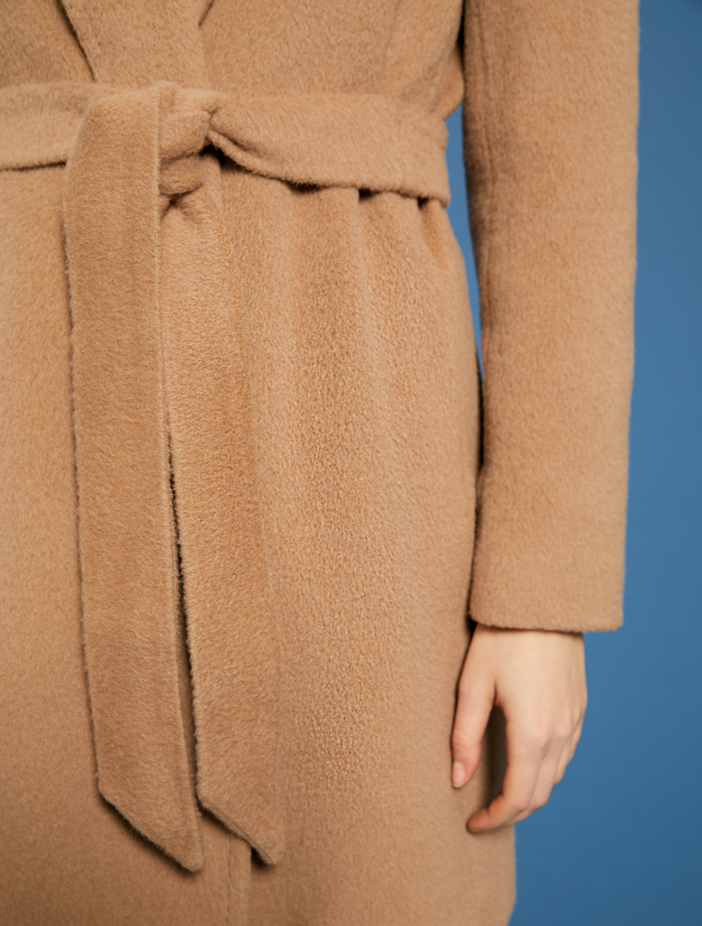 Short beaver cloth coat, camel - Pennyblack Short beaver cloth coat - camel - pennyblack