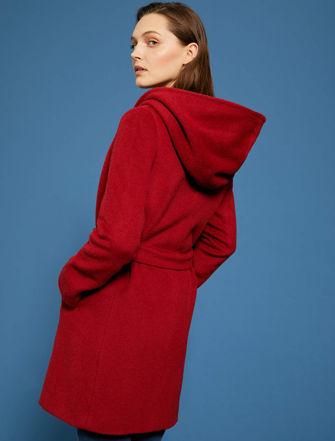 Short beaver cloth coat, red - Pennyblack Short beaver cloth coat - red - pennyblack