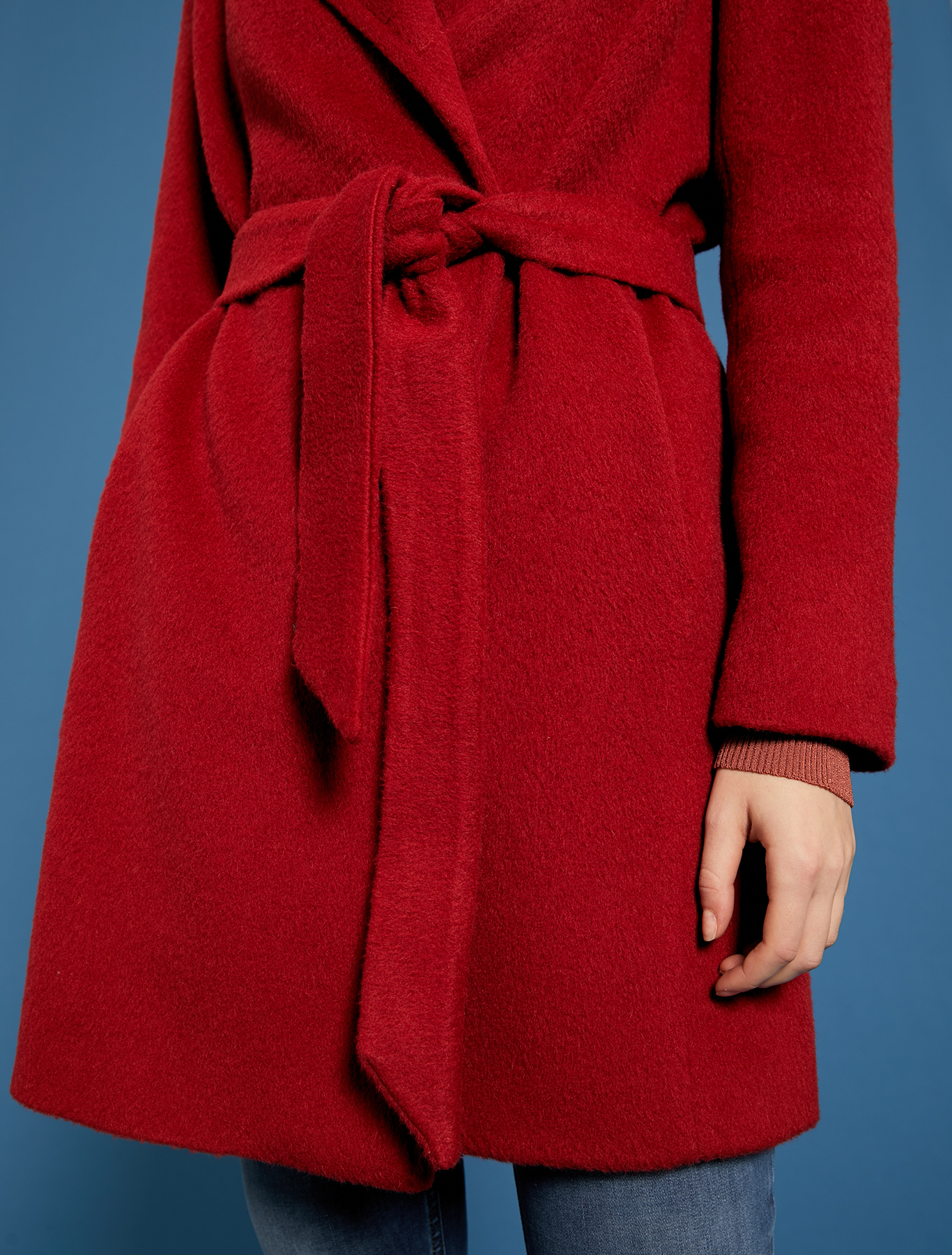 Short beaver cloth coat, red - Pennyblack Short beaver cloth coat - red - pennyblack