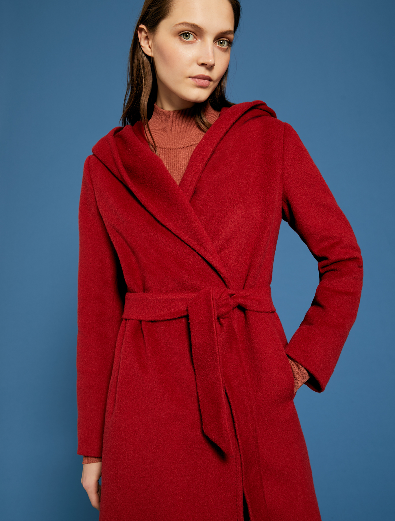 Short beaver cloth coat, red - Pennyblack Short beaver cloth coat - red - pennyblack