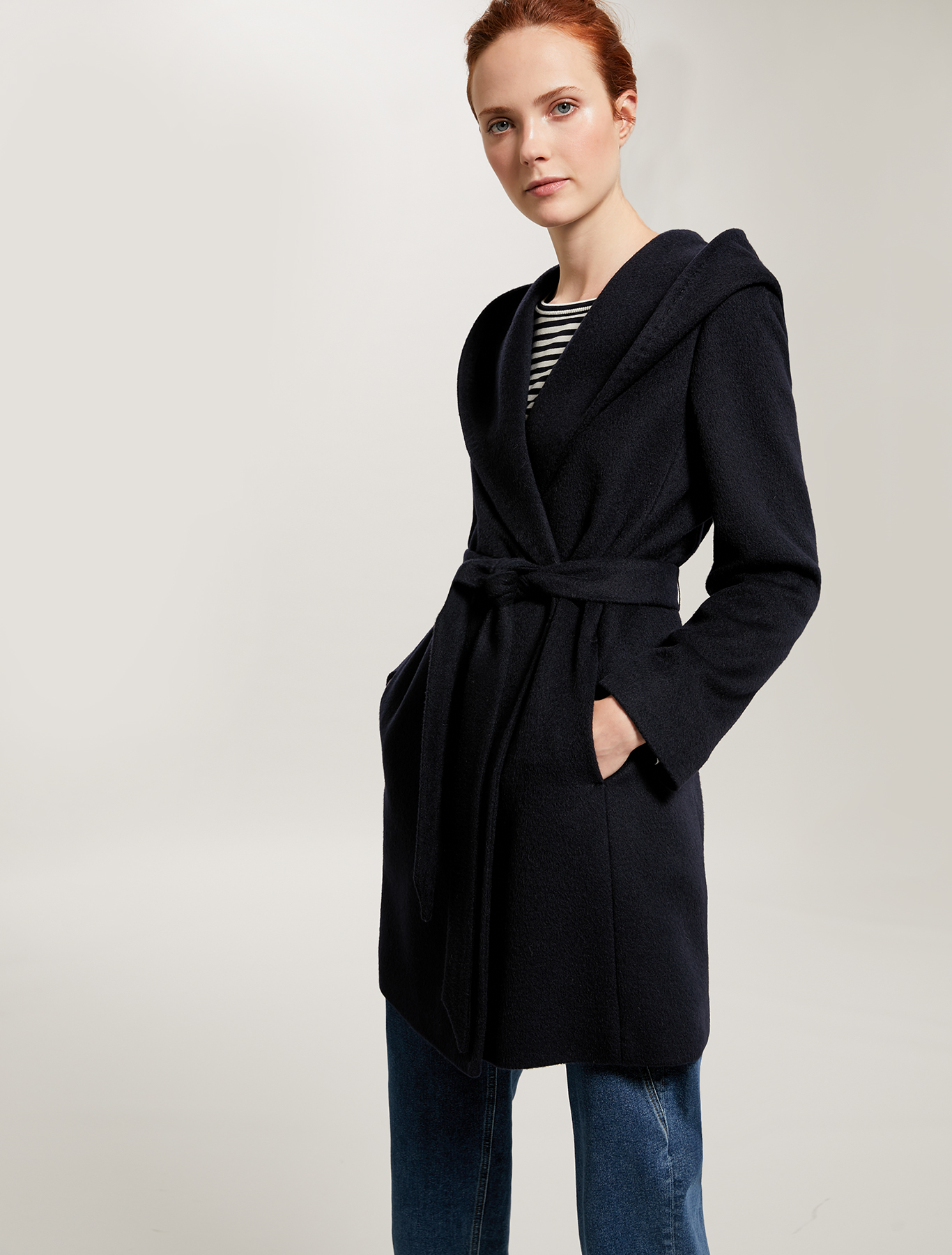 Cappotto corto in beaver, blu marino - Pennyblack Cappotto corto in beaver - blu marino - pennyblack