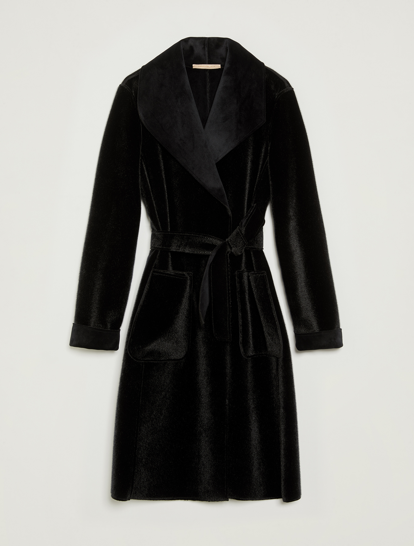 Cappotto reversibile in peluche, nero - Pennyblack Cappotto reversibile in peluche - nero - pennyblack