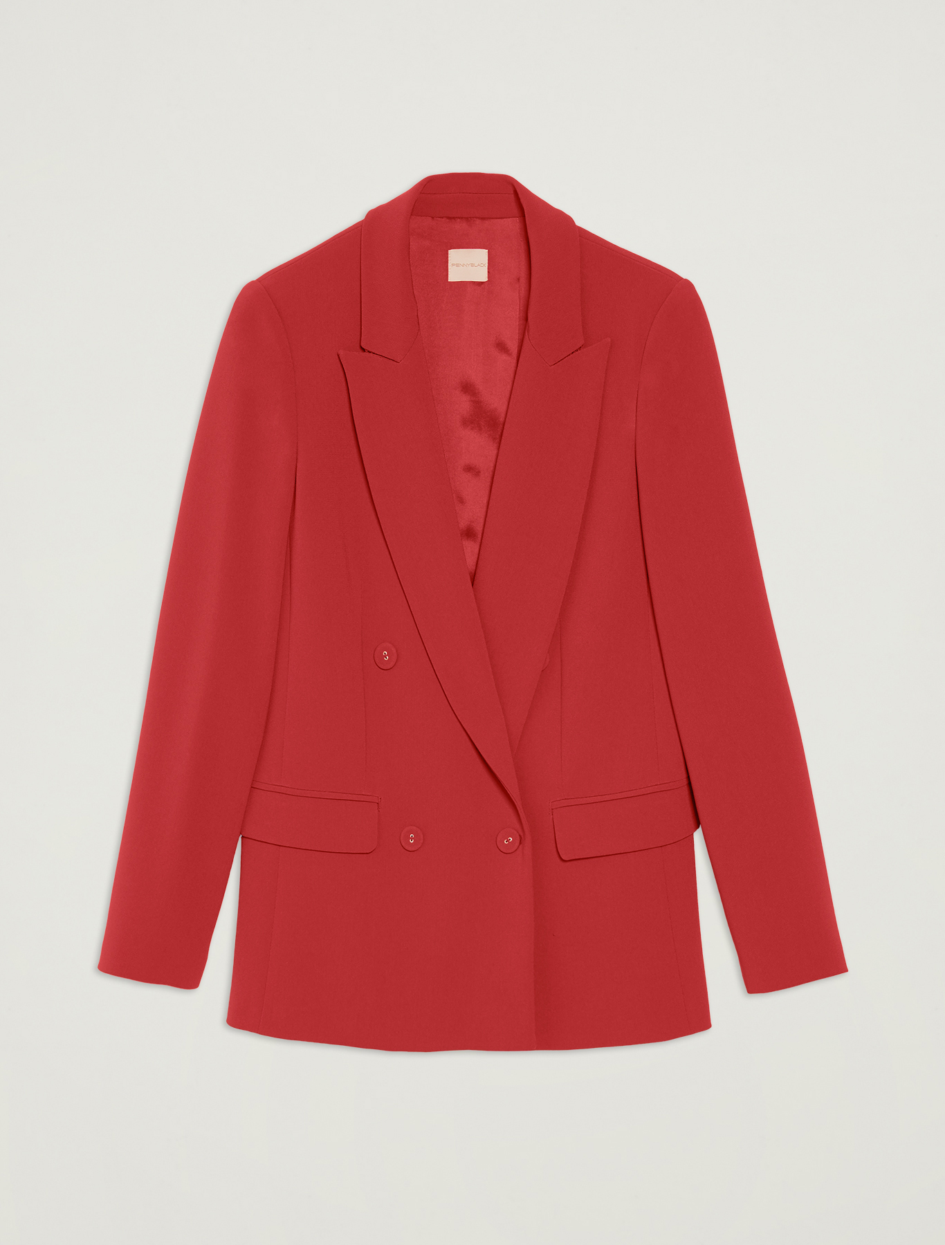 Double-breasted blazer with belt, red - Pennyblack Double-breasted blazer with belt - red - pennyblack