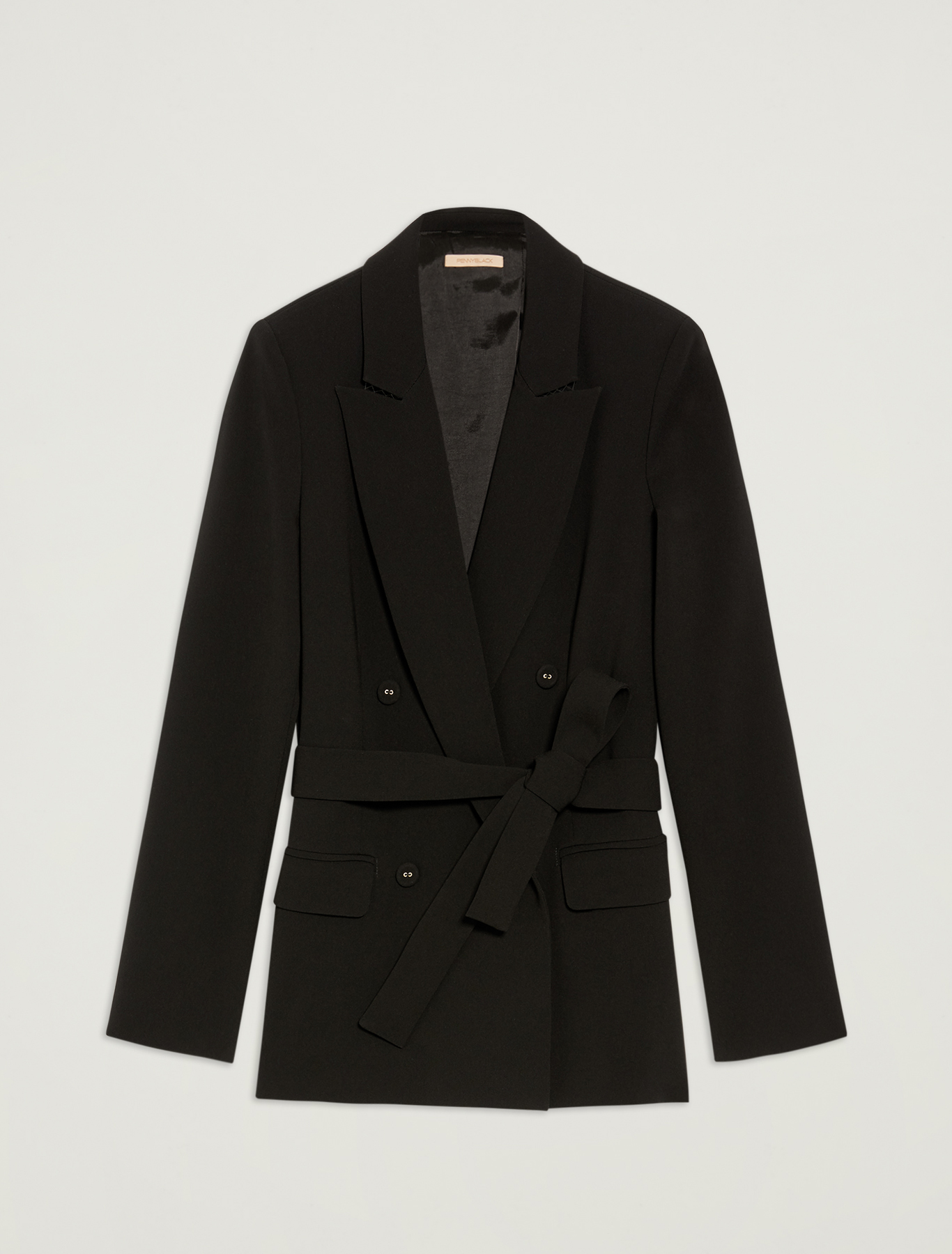 Blazer doppiopetto con cintura, nero - Pennyblack Blazer doppiopetto con cintura - nero - pennyblack