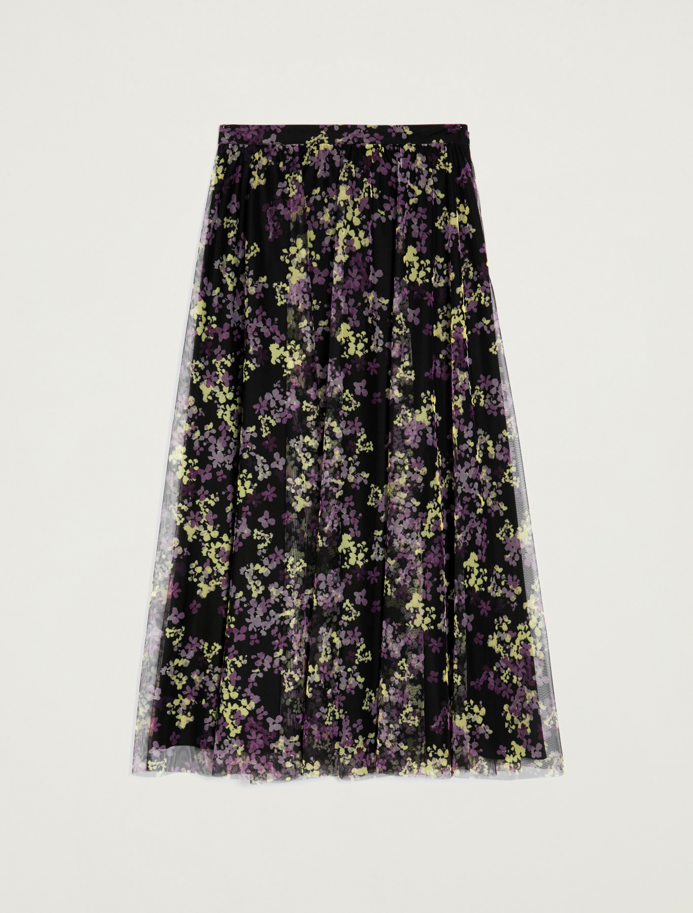 Floral tulle maxi skirt, black pattern - Pennyblack Floral tulle maxi skirt - black pattern - pennyblack