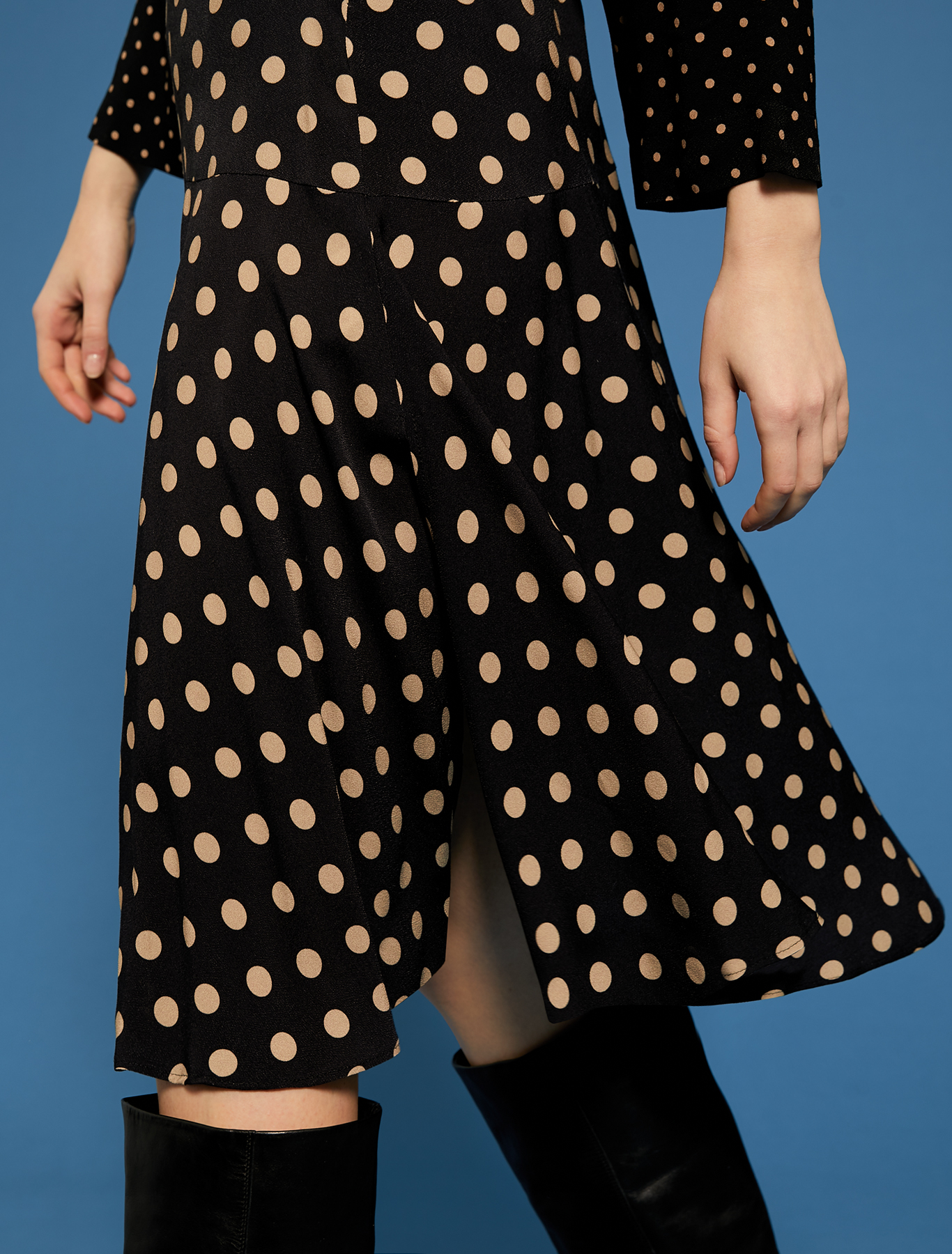 Gonna midi in sablé, fantasia beige - Pennyblack Gonna midi in sablé - fantasia beige - pennyblack