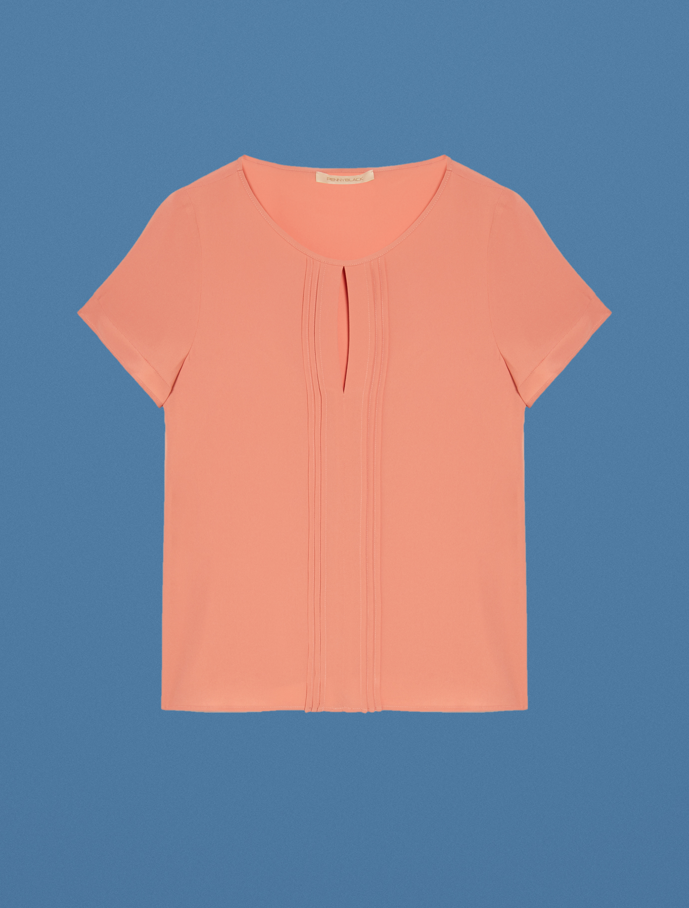 Blouse with pleated pattern, old rose - Pennyblack Blouse with pleated pattern - old rose - pennyblack