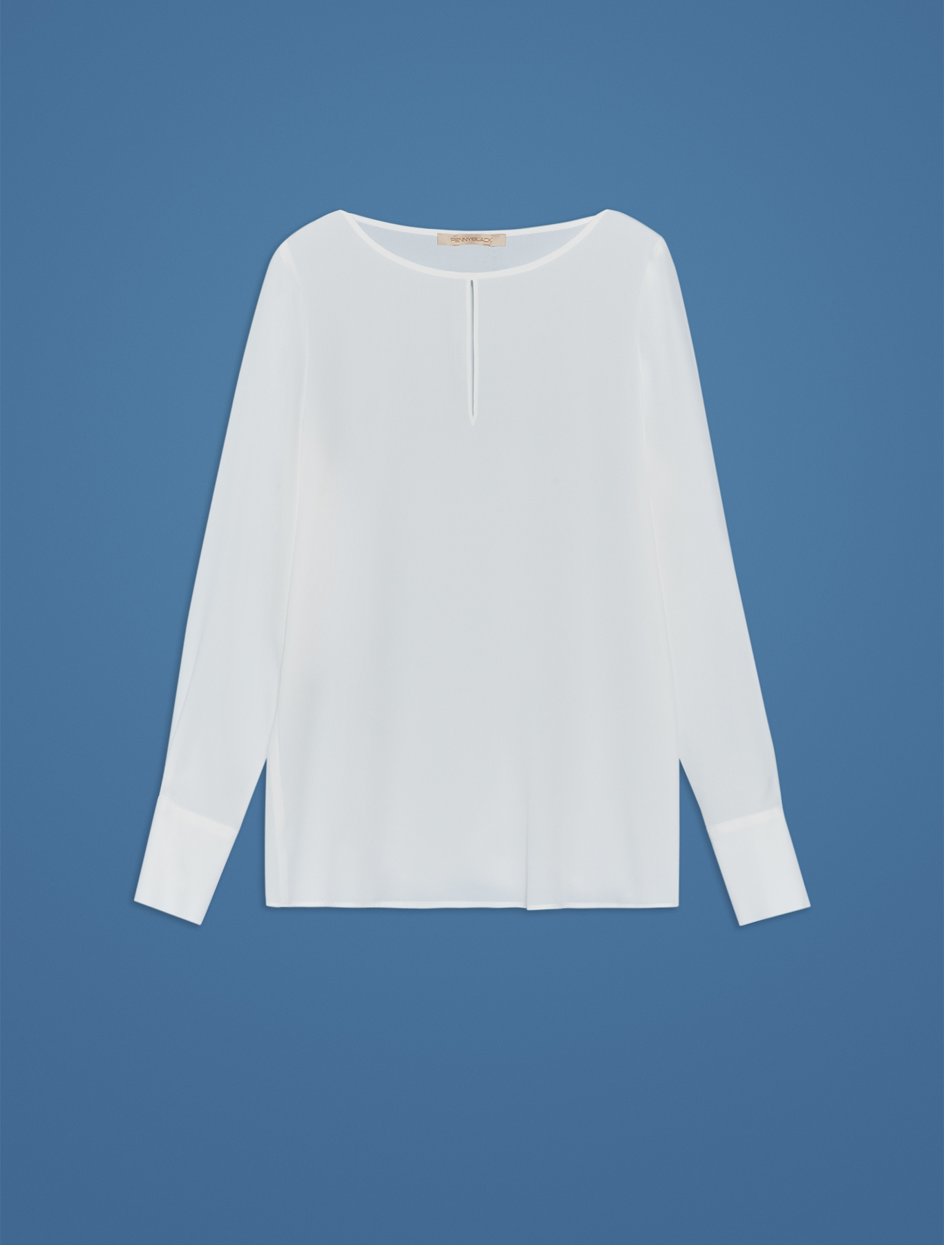 Crepe de chine blouse, ivory - Pennyblack Crepe de chine blouse - ivory - pennyblack
