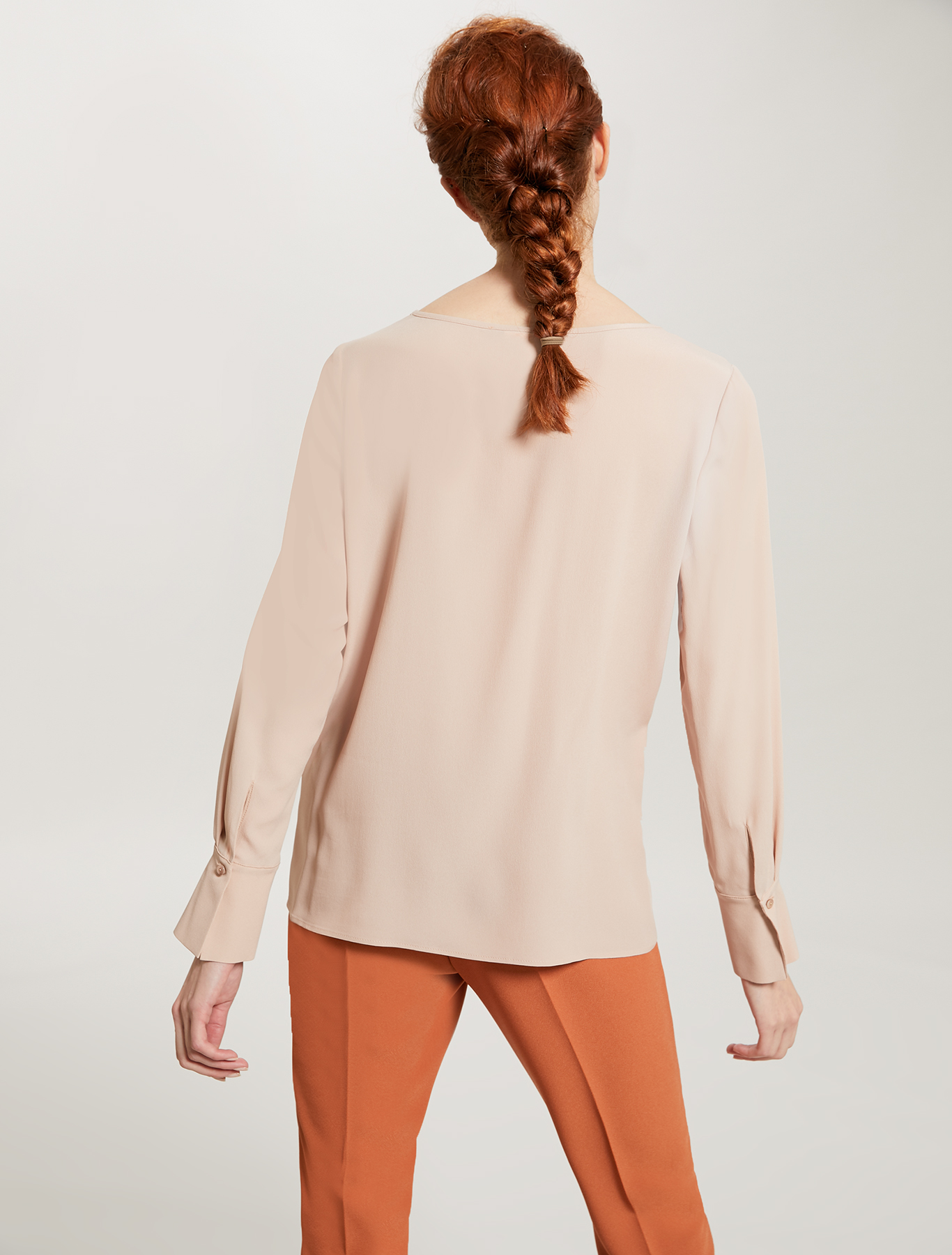 Crepe de chine blouse, pink - Pennyblack Crepe de chine blouse - pink - pennyblack