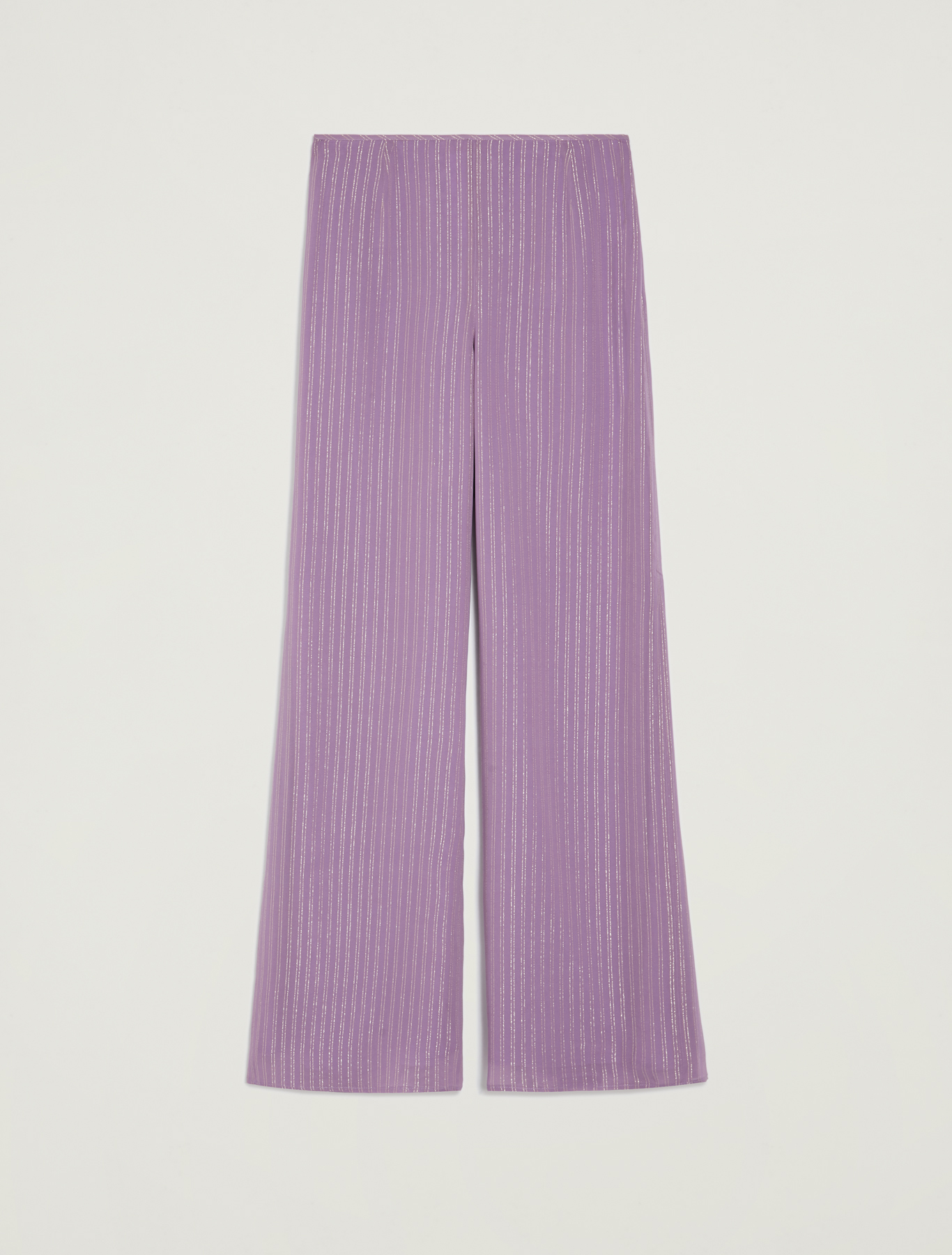 Palazzo pants gessato lamé, fantasia lilla - Pennyblack Palazzo pants gessato lamé - fantasia lilla - pennyblack