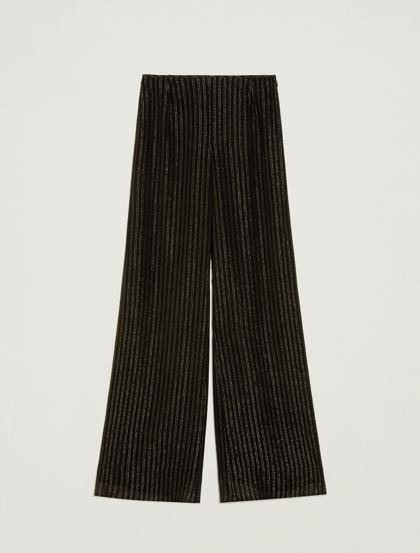 Lamé chalk-stripe palazzo pants, black pattern - Pennyblack Lamé chalk-stripe palazzo pants - black pattern - pennyblack