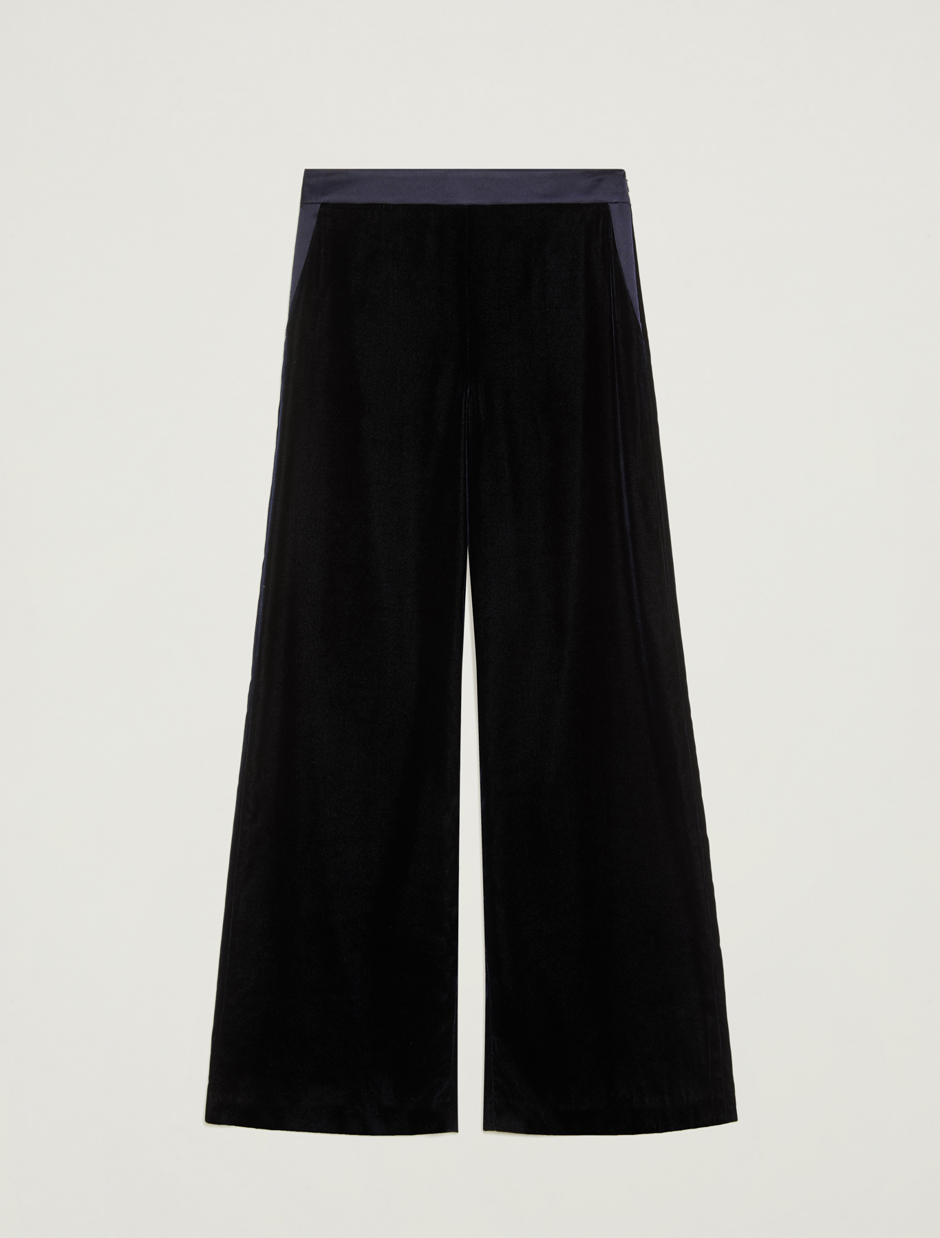 Smooth velvet trousers, navy blue - Pennyblack Smooth velvet trousers - navy blue - pennyblack