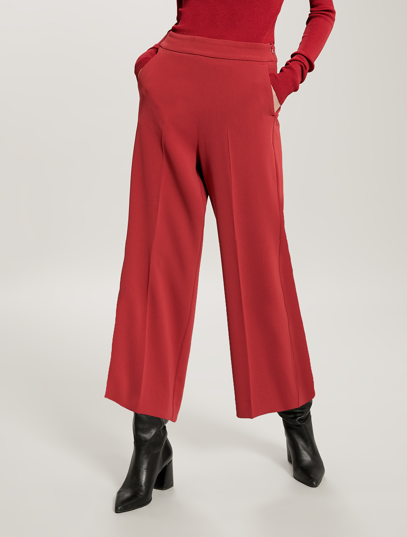 Fluid cropped trousers, red - Pennyblack Fluid cropped trousers - red - pennyblack
