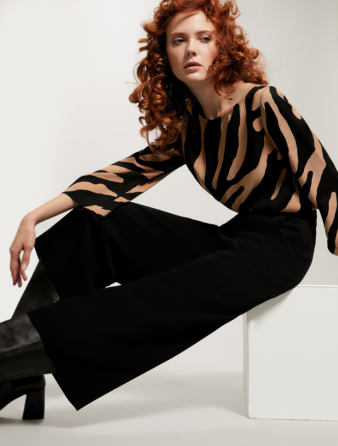 Fluid cropped trousers, black - Pennyblack Fluid cropped trousers - black - pennyblack