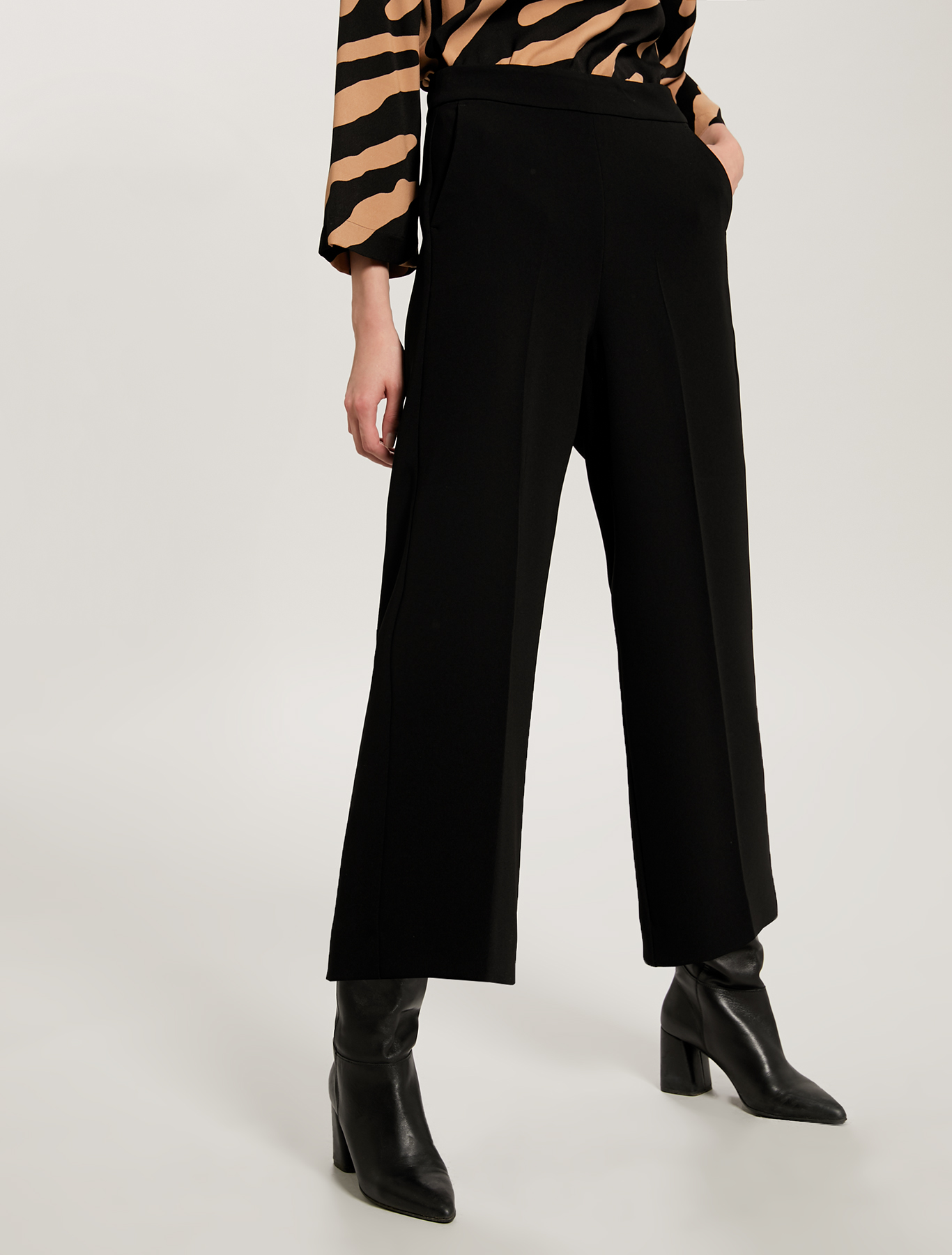 Fluid cropped trousers, black - Pennyblack Fluid cropped trousers - black - pennyblack
