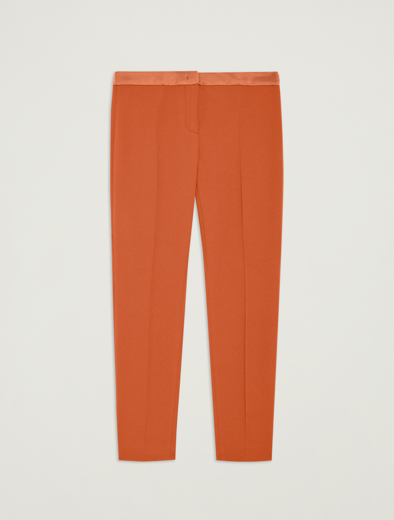 Pantaloni slim in envers satin, nocciola - Pennyblack Pantaloni slim in envers satin - nocciola - pennyblack