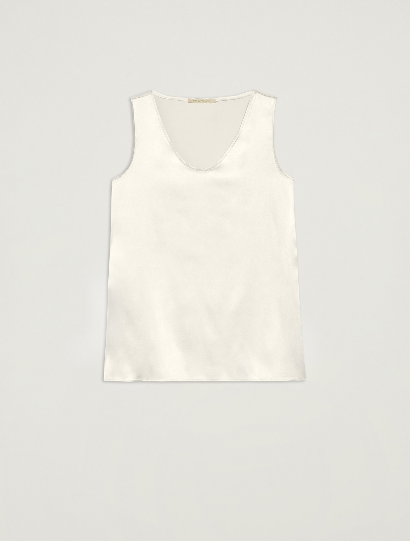 Silk satin top, ivory - Pennyblack Silk satin top - ivory - pennyblack