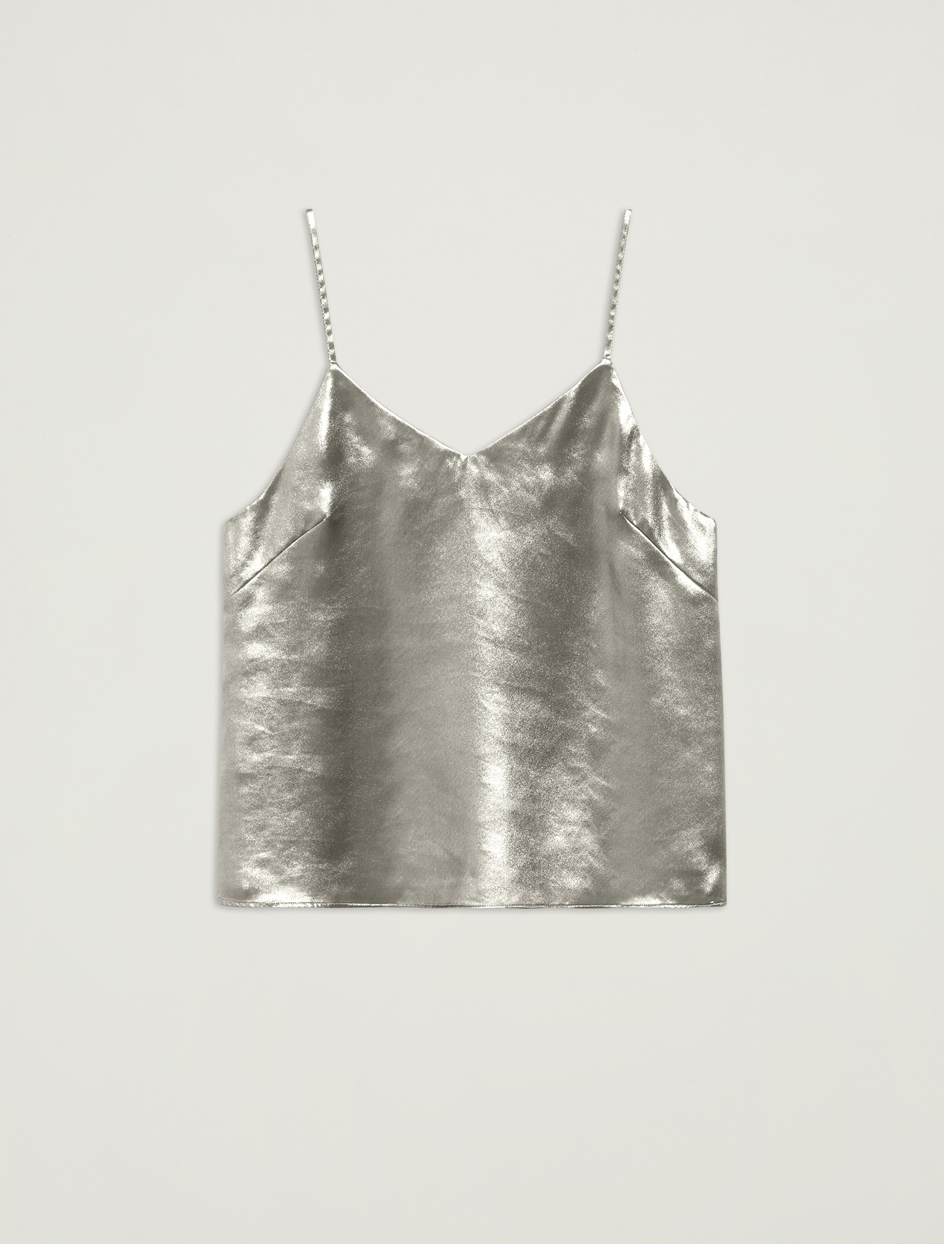 Laminated georgette top, silver - Pennyblack Laminated georgette top - silver - pennyblack