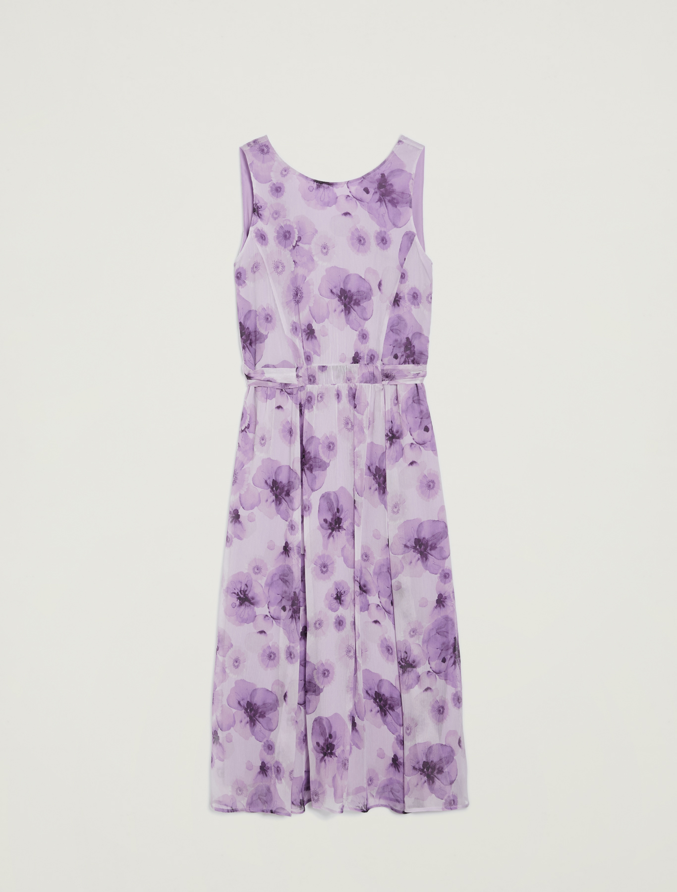 Floral dress with tie belt, lilac pattern - Pennyblack Floral dress with tie belt - lilac pattern - pennyblack