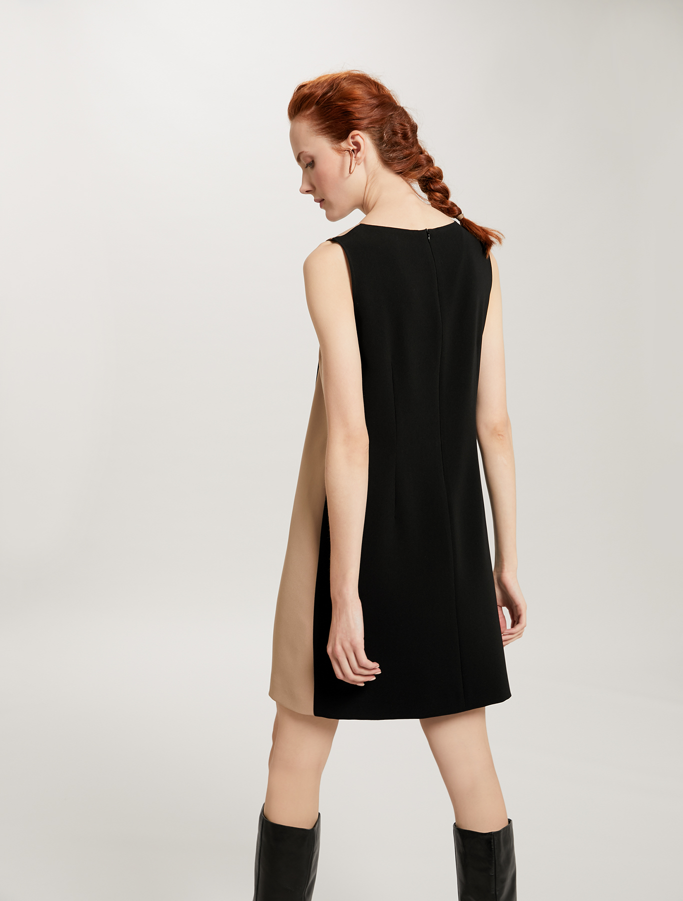 Abito color block con bottoni boule, nero - Pennyblack Abito color block con bottoni boule - nero - pennyblack