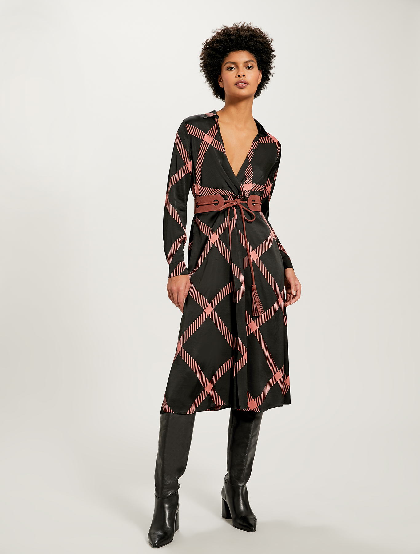 Maxi check dress, black pattern - Pennyblack Maxi check dress - black pattern - pennyblack
