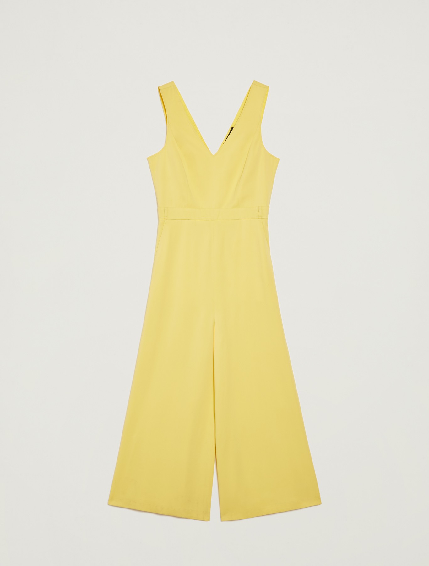 Cropped belted jumpsuit, soft yellow - Pennyblack Cropped belted jumpsuit - soft yellow - pennyblack