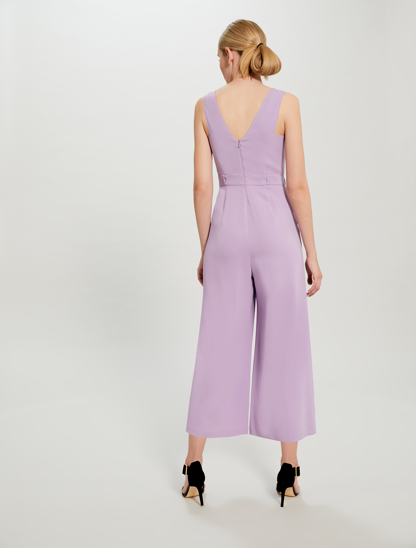 Cropped belted jumpsuit, lilac - Pennyblack Cropped belted jumpsuit - lilac - pennyblack