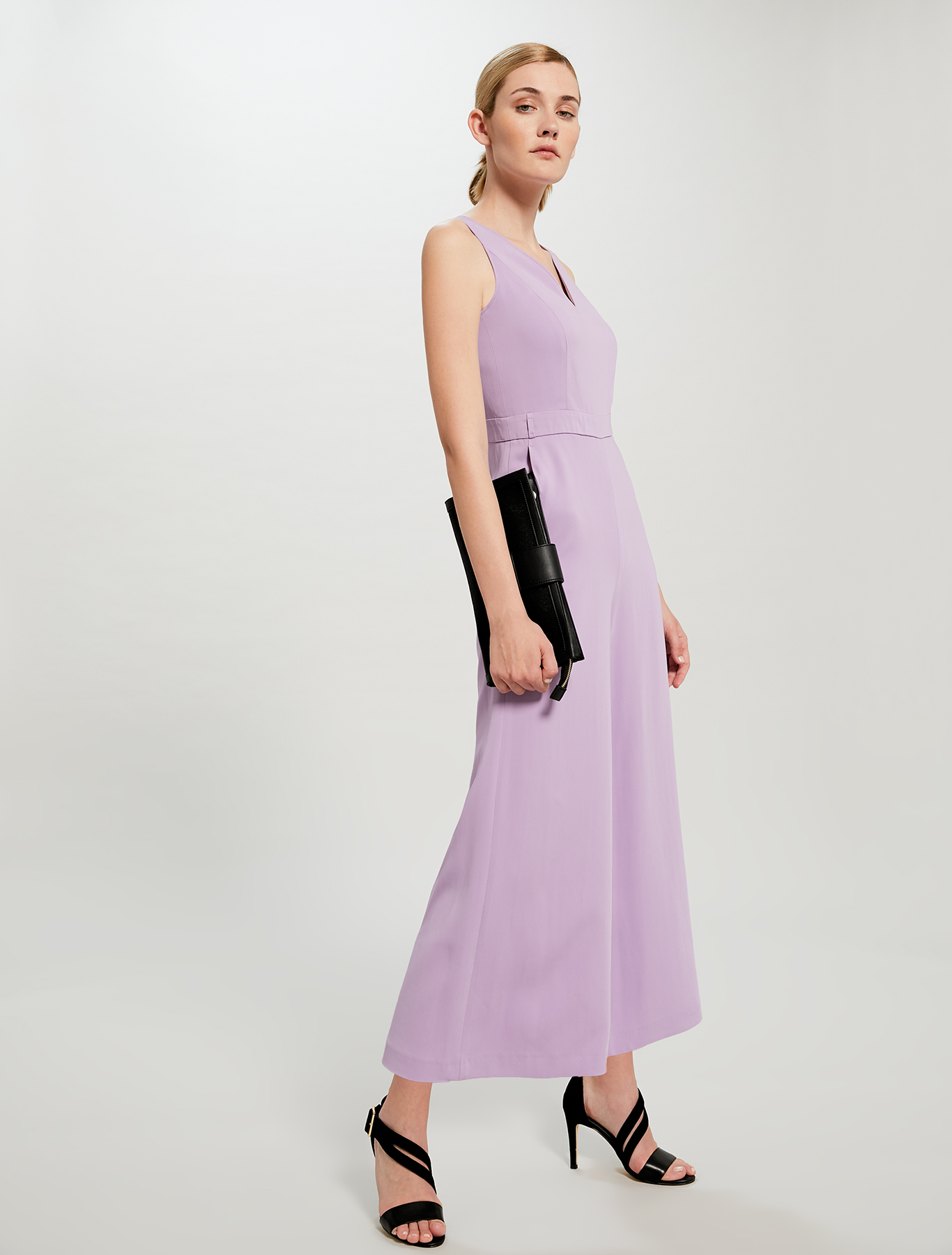 Cropped belted jumpsuit, lilac - Pennyblack Cropped belted jumpsuit - lilac - pennyblack