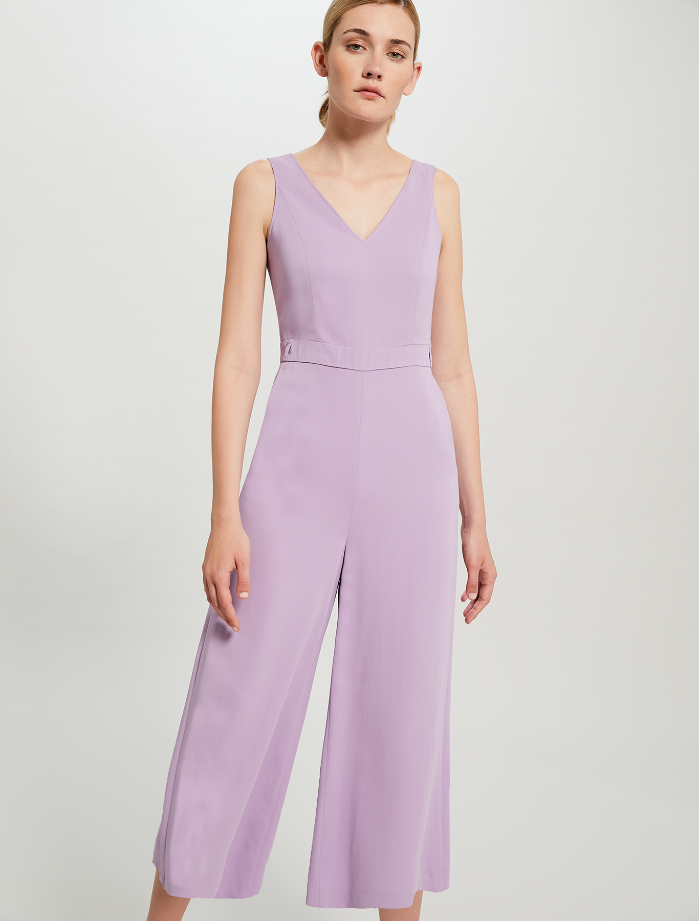 Cropped belted jumpsuit, lilac - Pennyblack Cropped belted jumpsuit - lilac - pennyblack