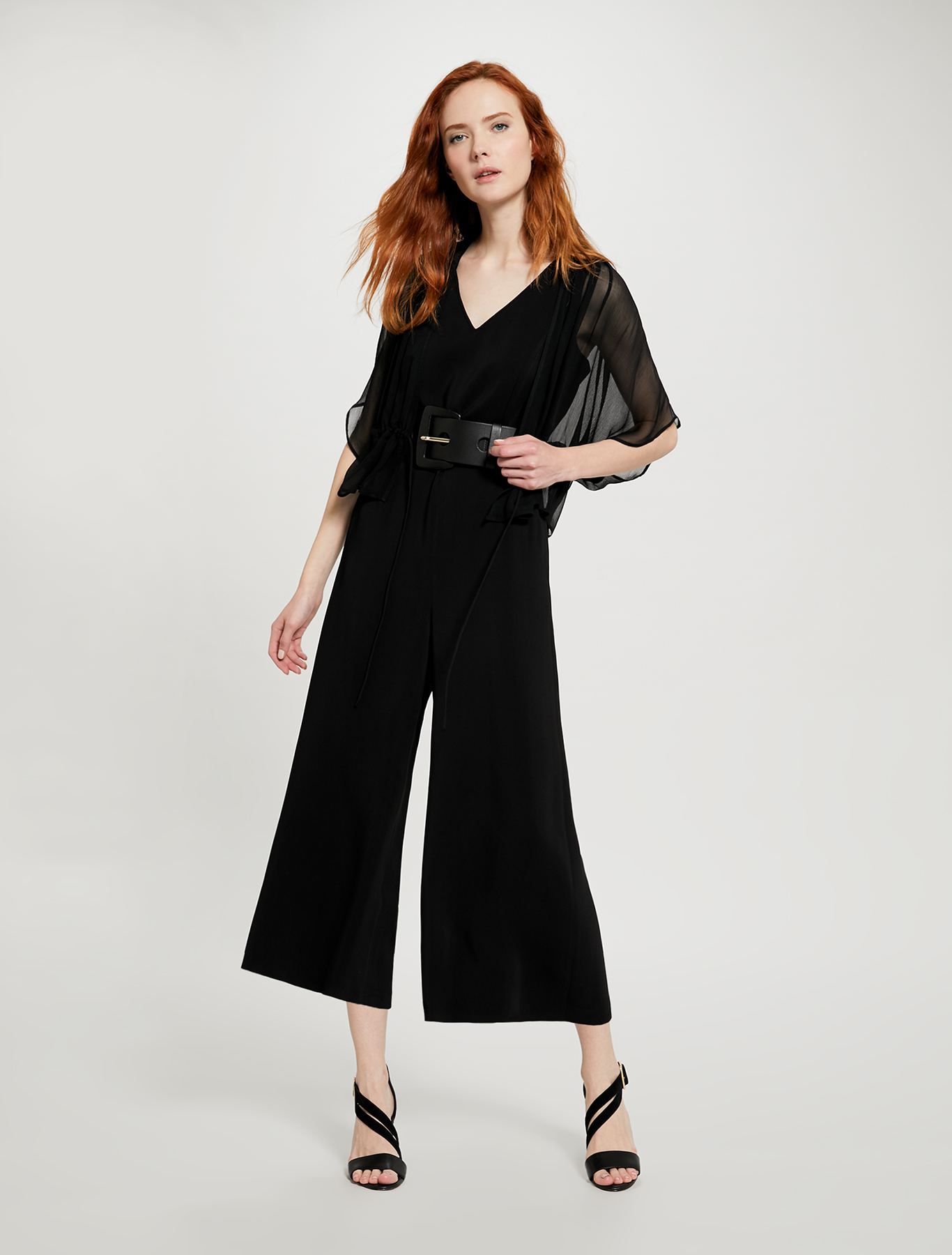 Tuta cropped con cintura, nero - Pennyblack Tuta cropped con cintura - nero - pennyblack