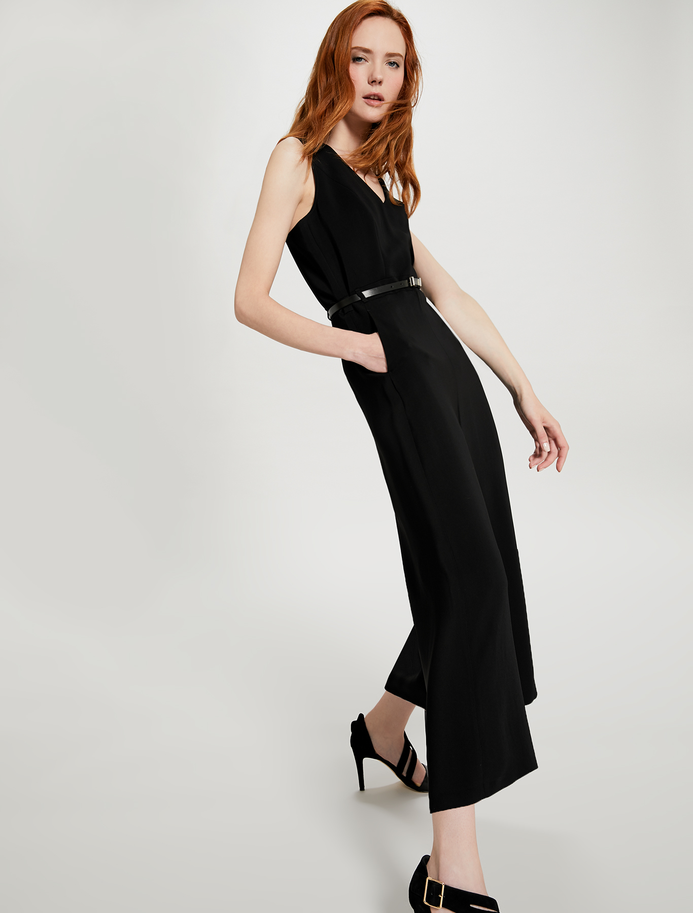 Tuta cropped con cintura, nero - Pennyblack Tuta cropped con cintura - nero - pennyblack