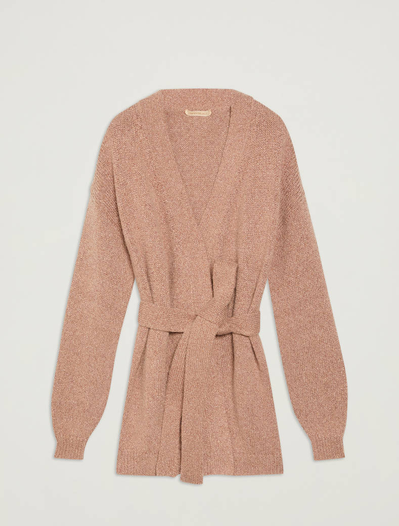 MAGLIA CON MANICHE AMPIE SCOLLO A V CON DETTAGLI IN PIZZO - Foto 2