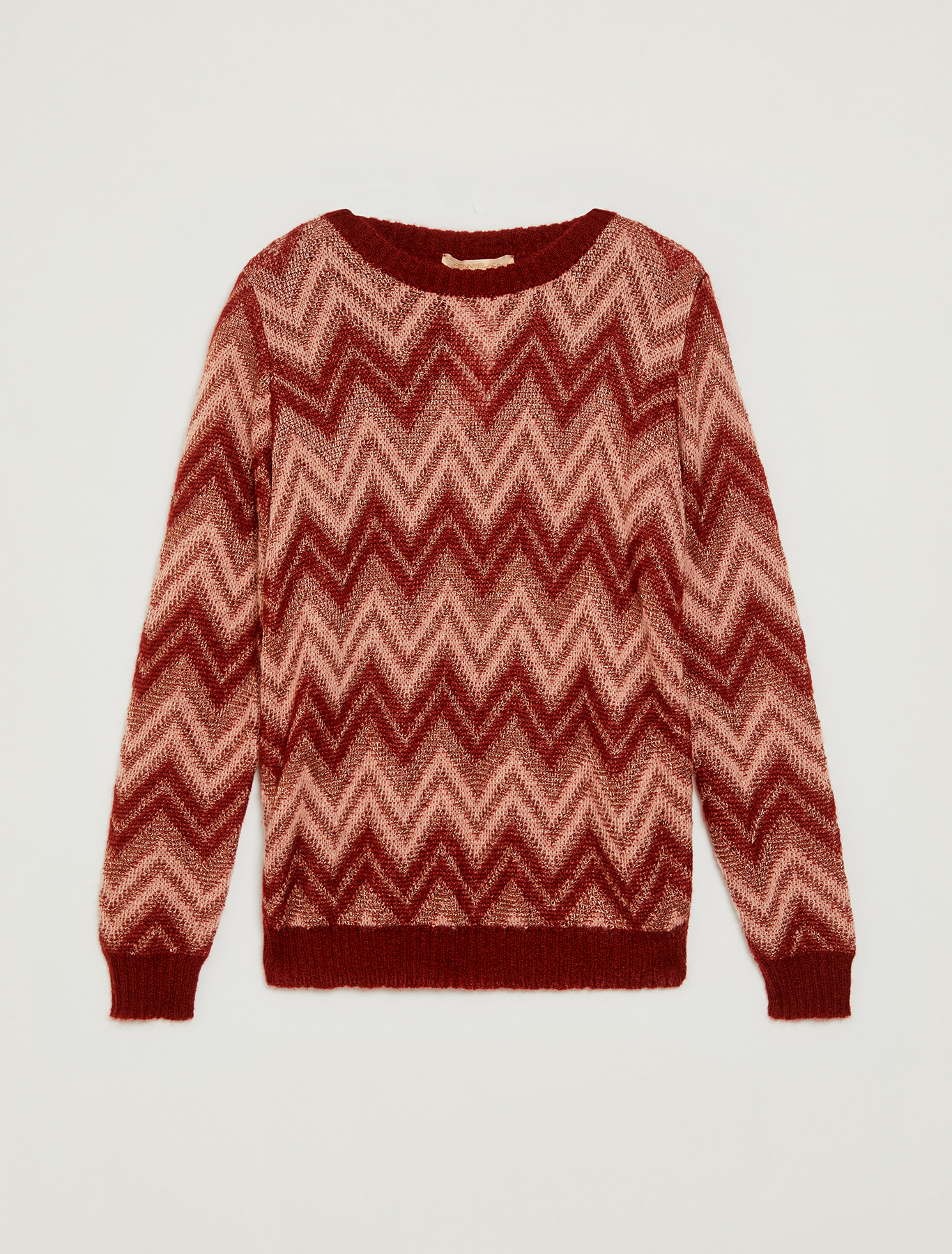 Lamé jacquard jumper, burgundy - Pennyblack Lamé jacquard jumper - burgundy - pennyblack