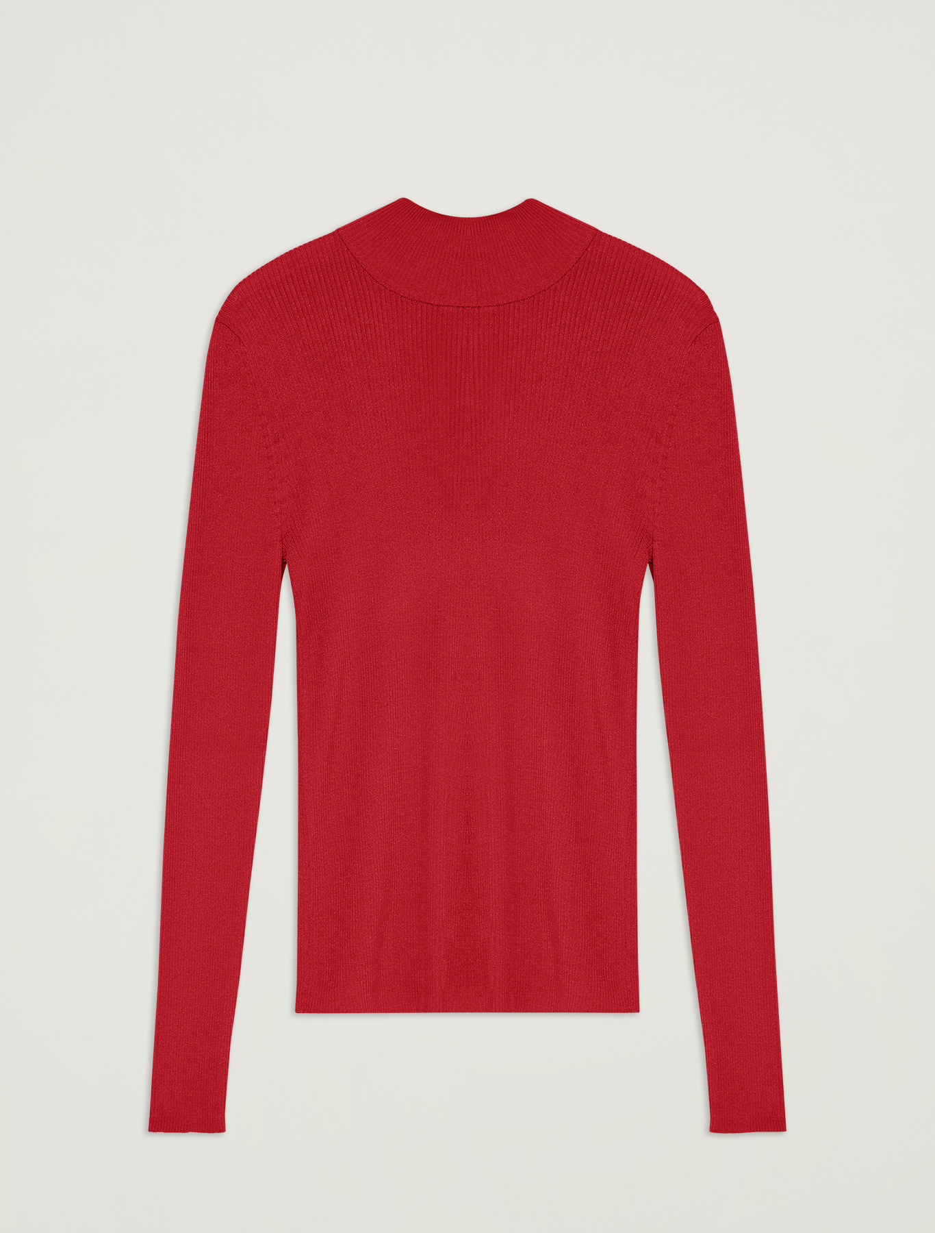 Ribbed knit turtleneck, red - Pennyblack Ribbed knit turtleneck - red - pennyblack