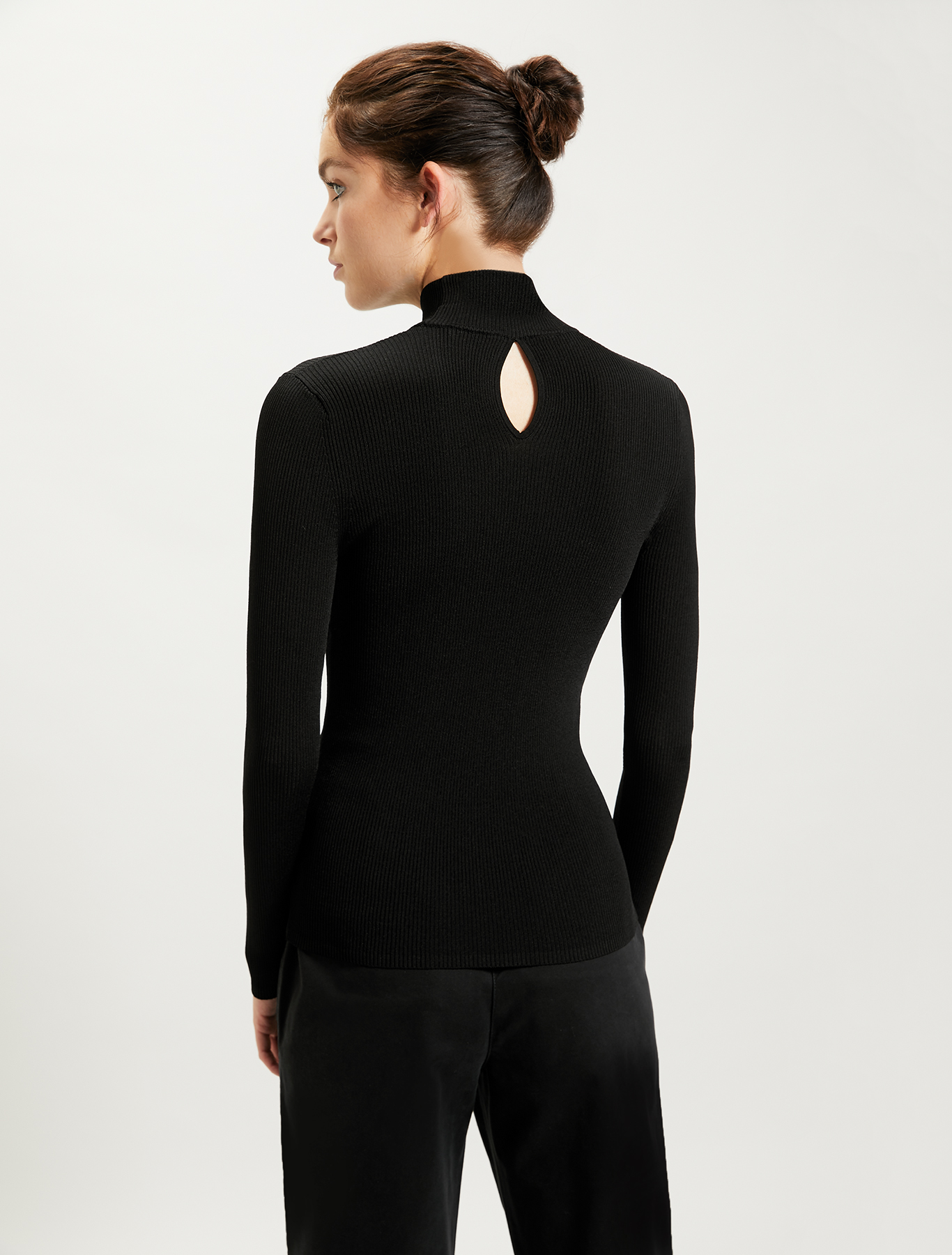 Lupetto in maglia a costine, nero - Pennyblack Lupetto in maglia a costine - nero - pennyblack