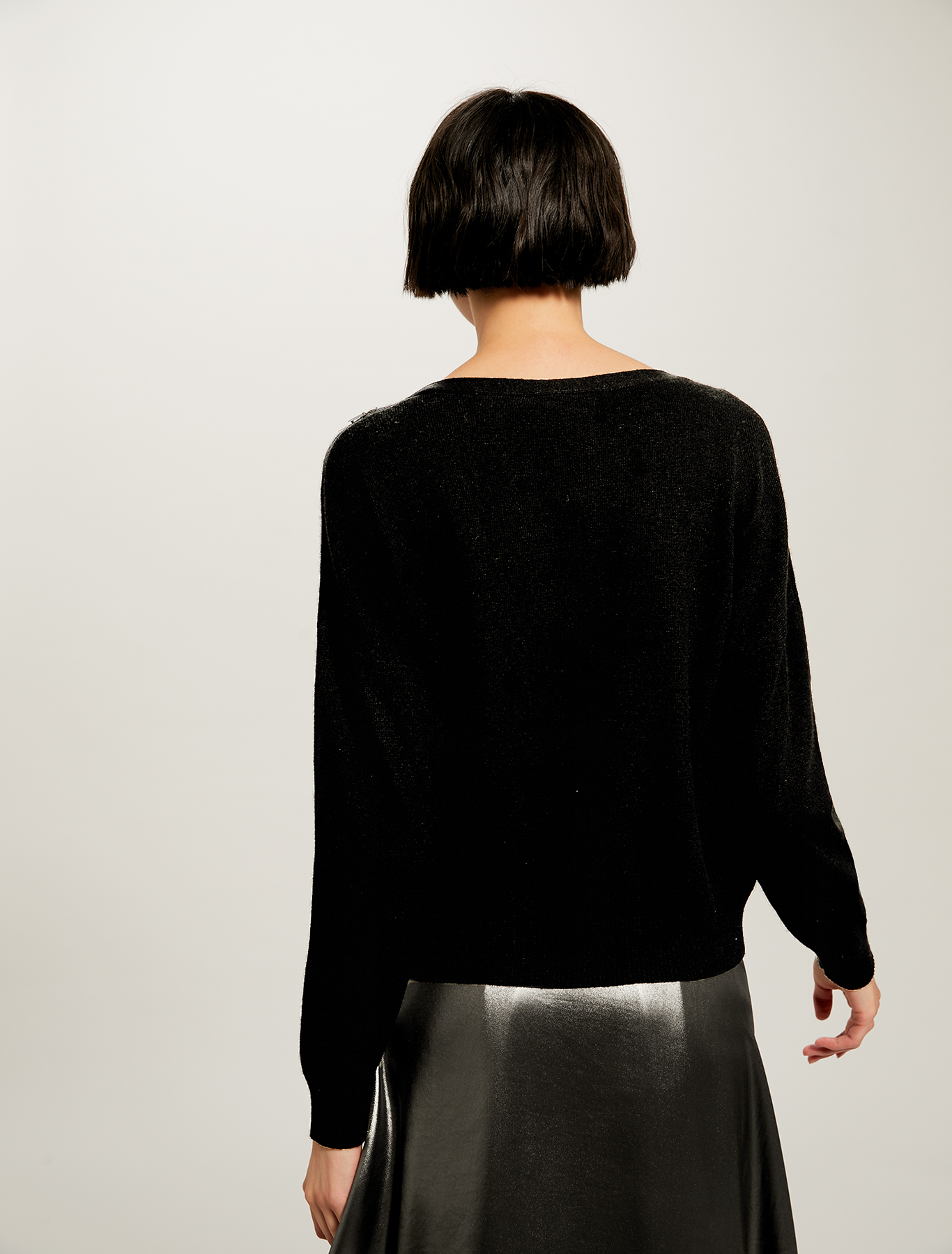 Maglia con ricami di paillettes, fantasia nero - Pennyblack Maglia con ricami di paillettes - fantasia nero - pennyblack