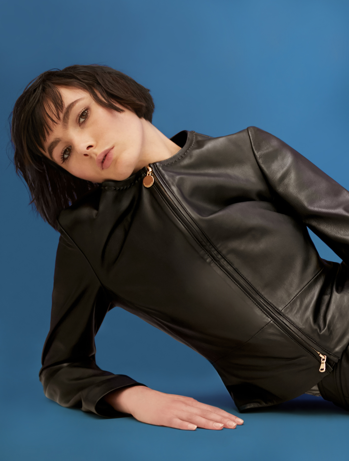 Slim suede jacket, black - Pennyblack Slim suede jacket - black - pennyblack