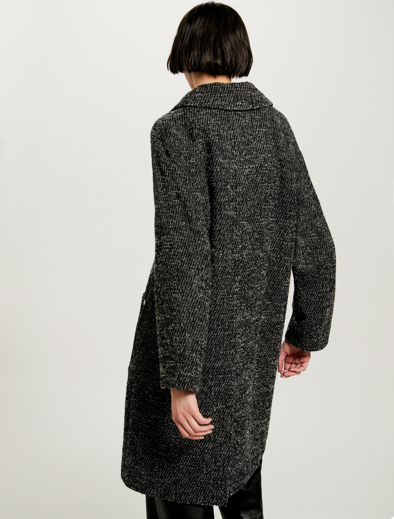 Bouclé coat, medium grey pattern - Pennyblack Bouclé coat - medium grey pattern - pennyblack
