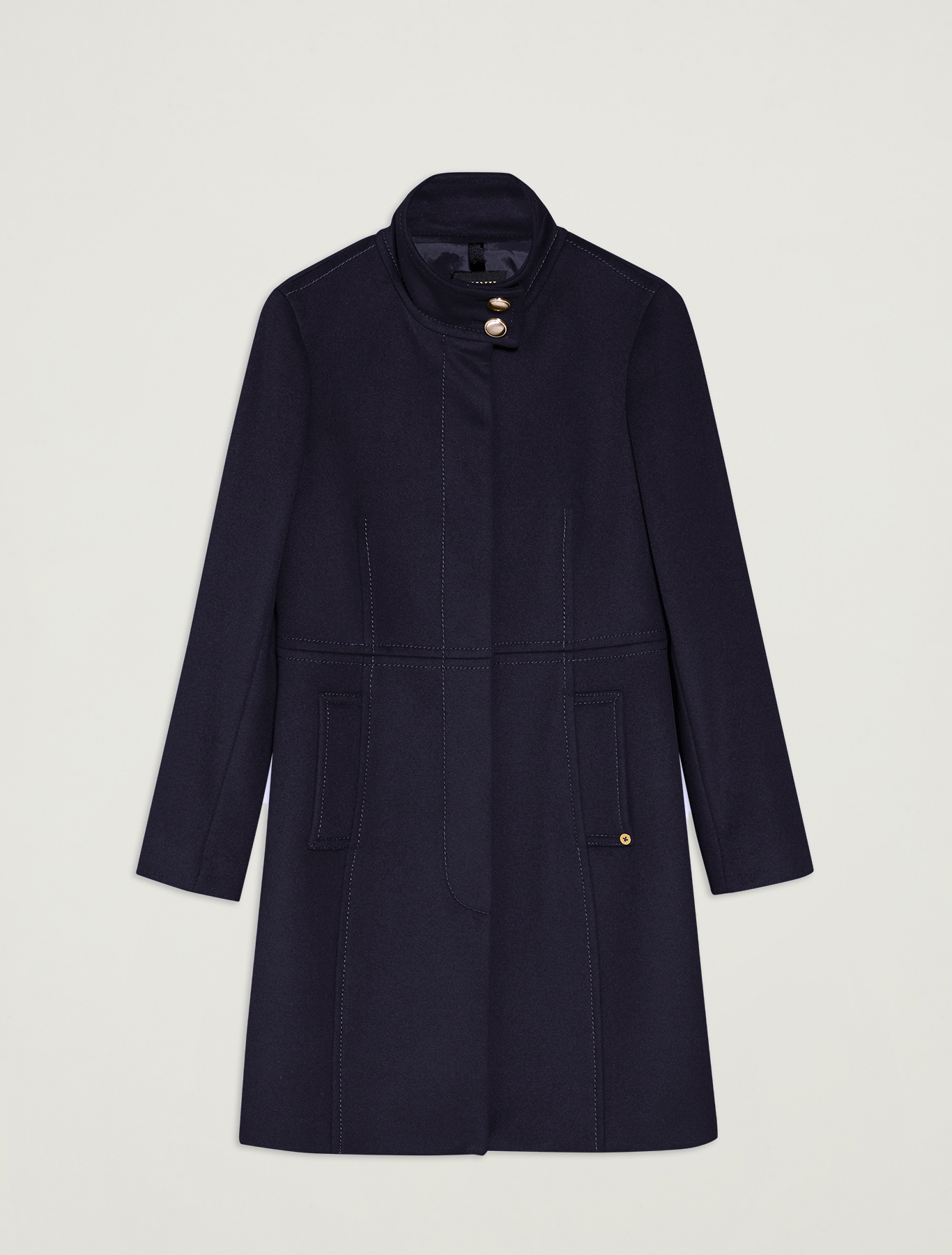 Pure wool slim-fit coat, midnight blue - Pennyblack Pure wool slim-fit coat - midnight blue - pennyblack