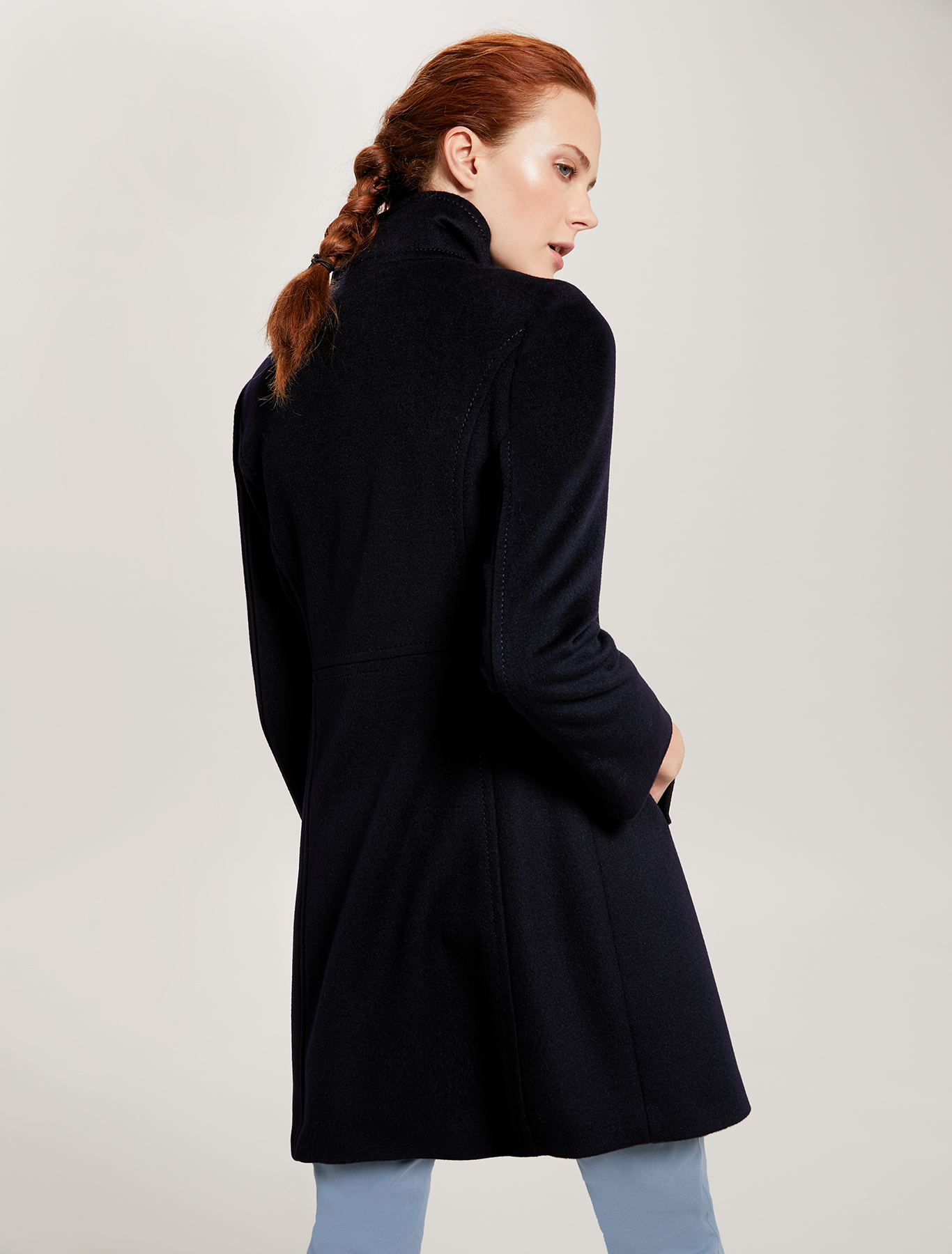 Pure wool slim-fit coat, midnight blue - Pennyblack Pure wool slim-fit coat - midnight blue - pennyblack