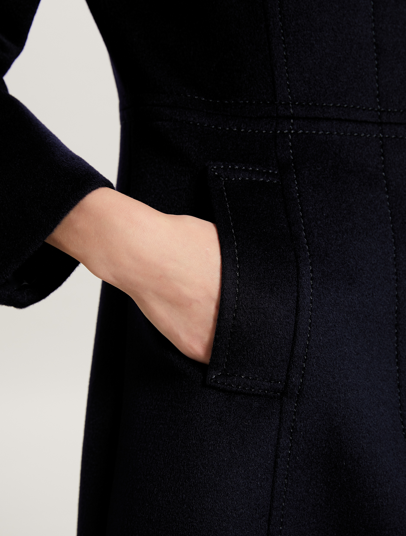 Pure wool slim-fit coat, midnight blue - Pennyblack Pure wool slim-fit coat - midnight blue - pennyblack