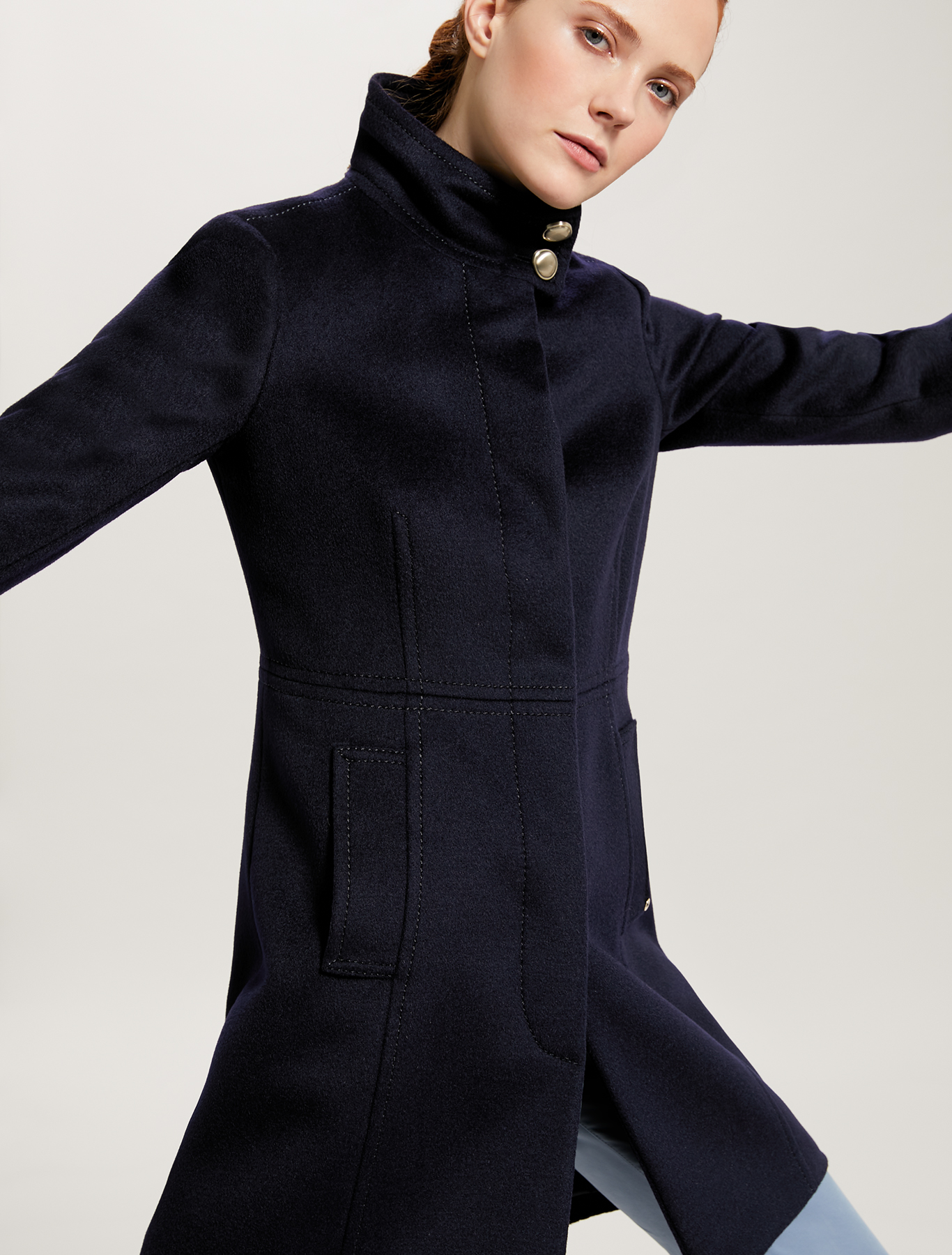 Pure wool slim-fit coat, midnight blue - Pennyblack Pure wool slim-fit coat - midnight blue - pennyblack