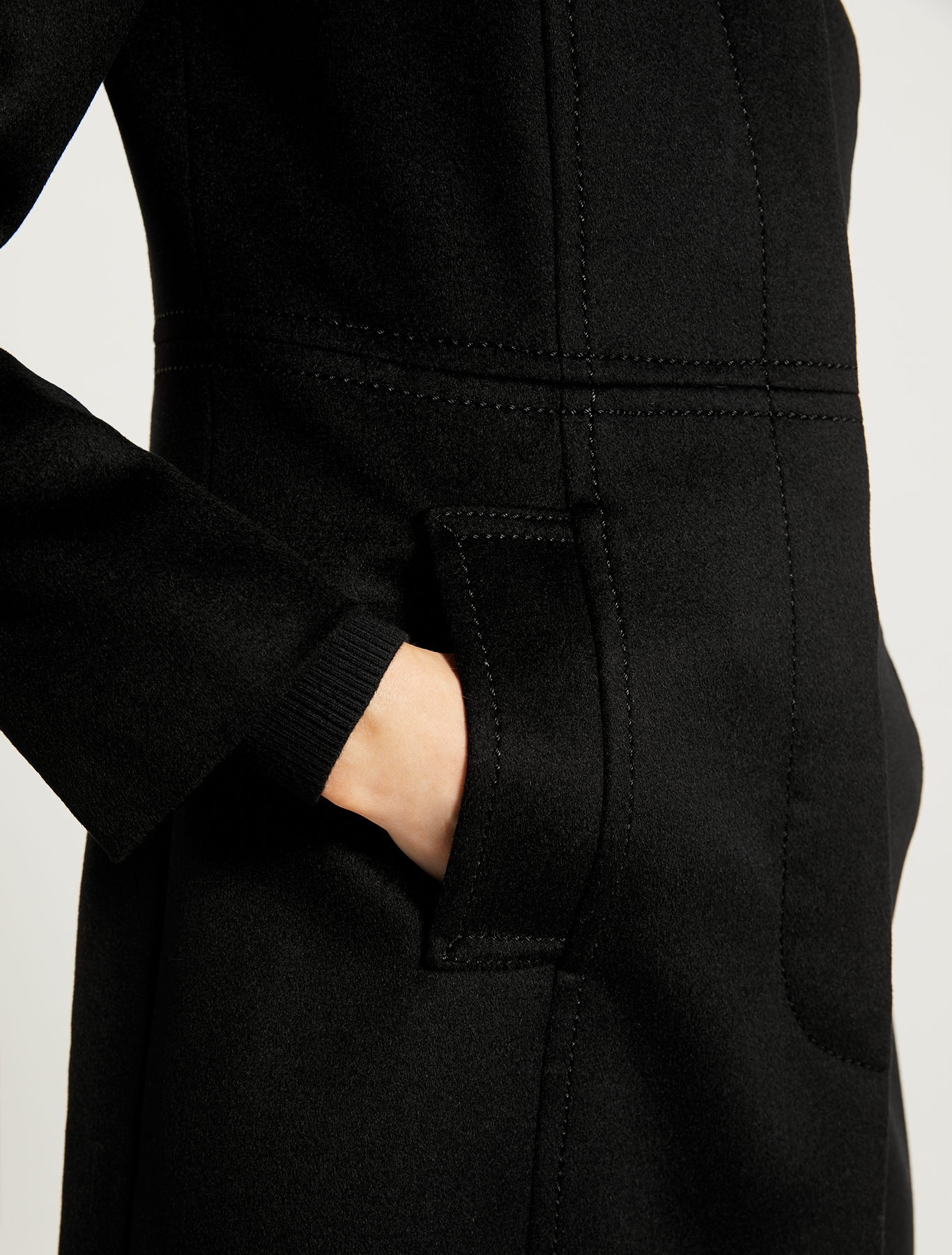 Pure wool slim-fit coat, black - Pennyblack Pure wool slim-fit coat - black - pennyblack