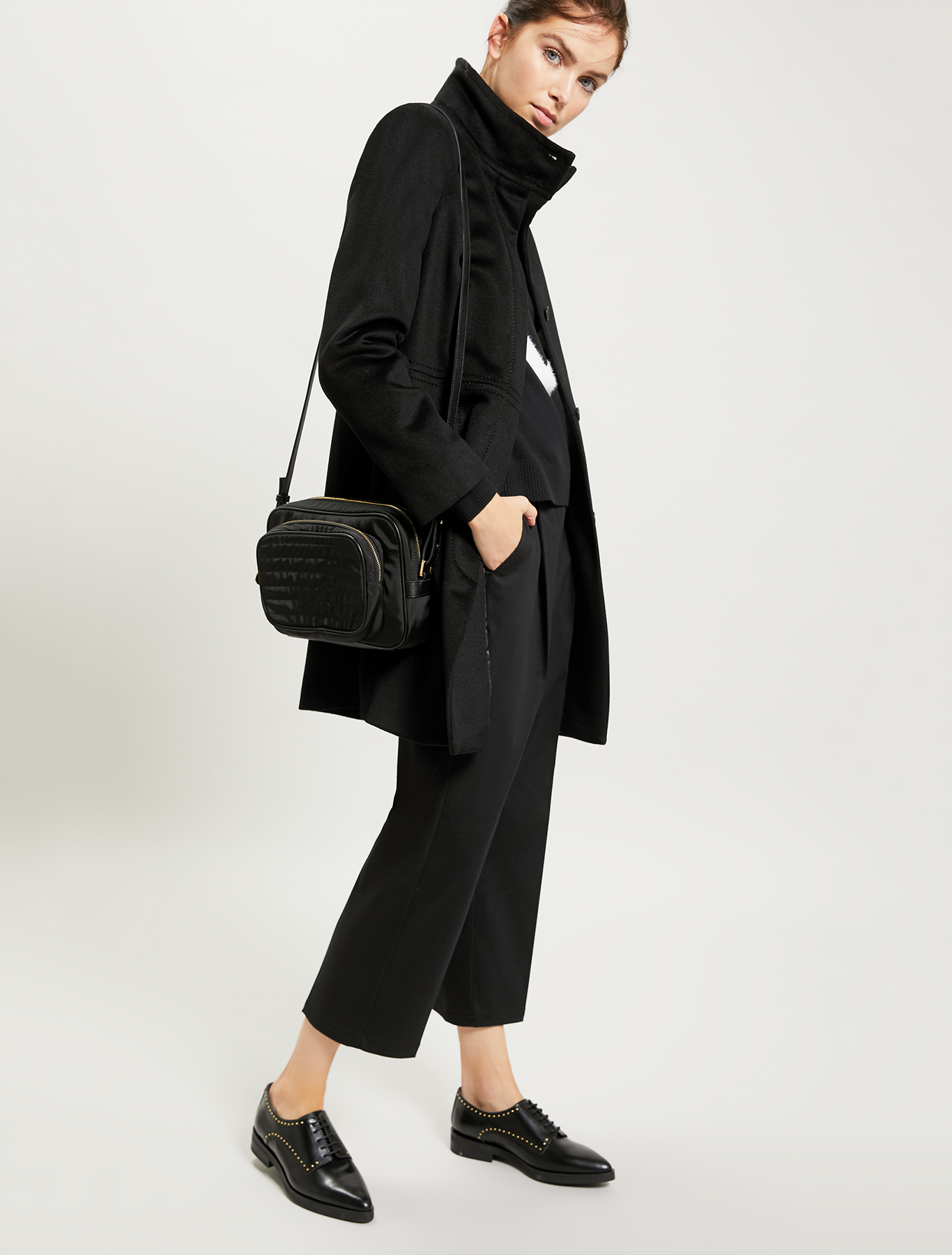 Pure wool slim-fit coat, black - Pennyblack Pure wool slim-fit coat - black - pennyblack