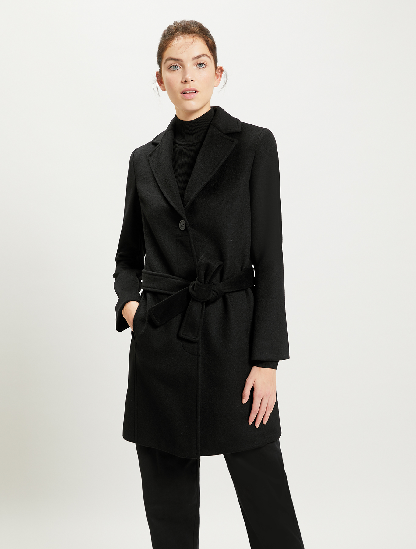 Pure wool coat, black - Pennyblack Pure wool coat - black - pennyblack