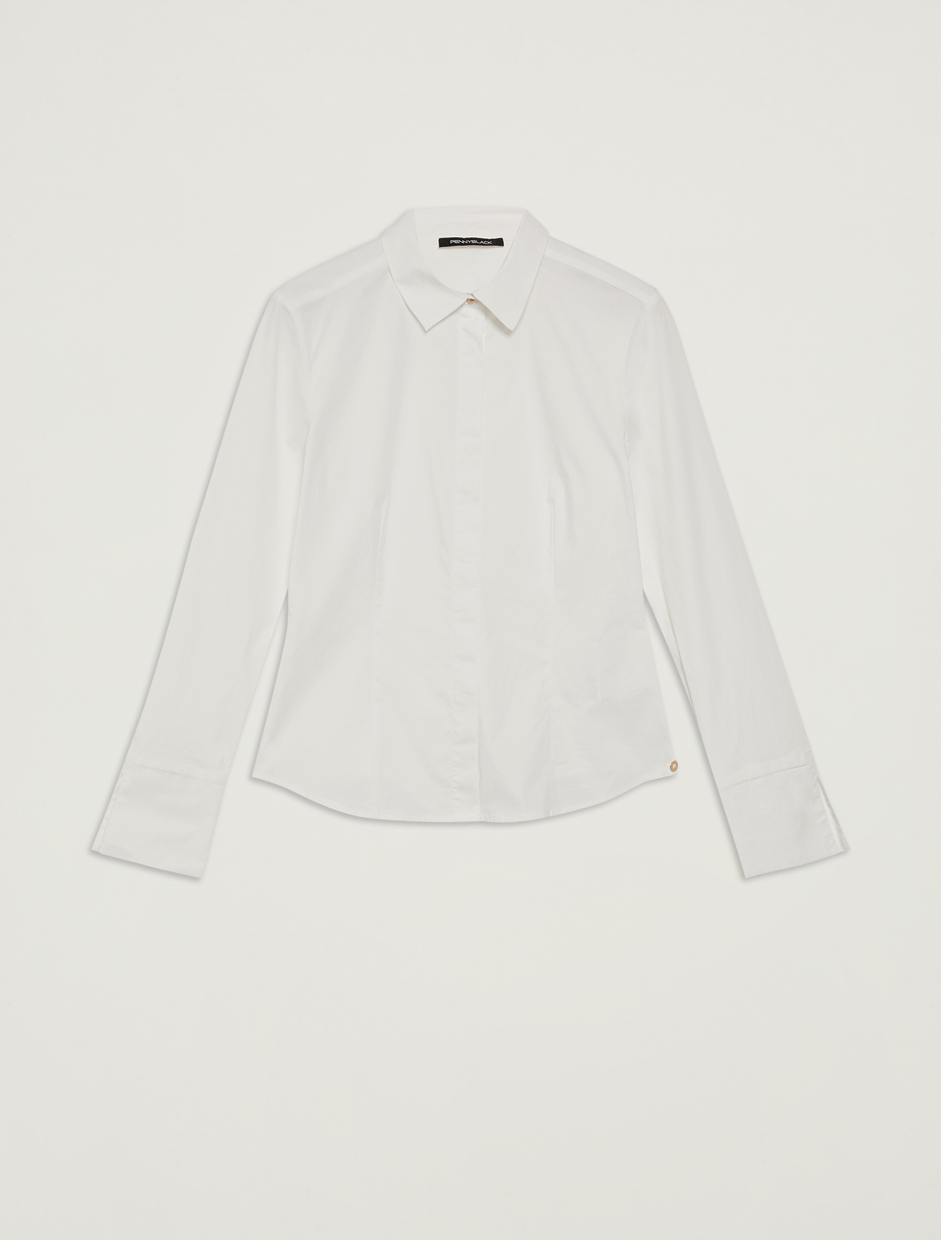 Slim-fit, cotton shirt, optic white - Pennyblack Slim-fit, cotton shirt - optic white - pennyblack