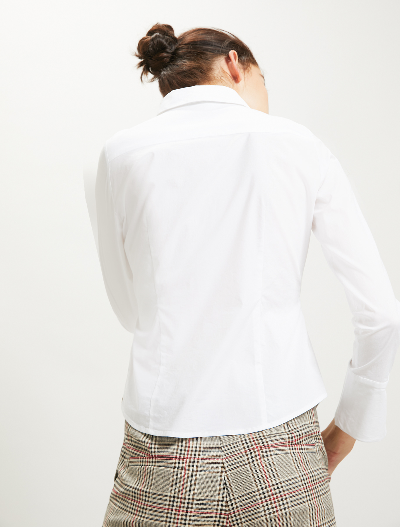 Slim-fit, cotton shirt, optic white - Pennyblack Slim-fit, cotton shirt - optic white - pennyblack