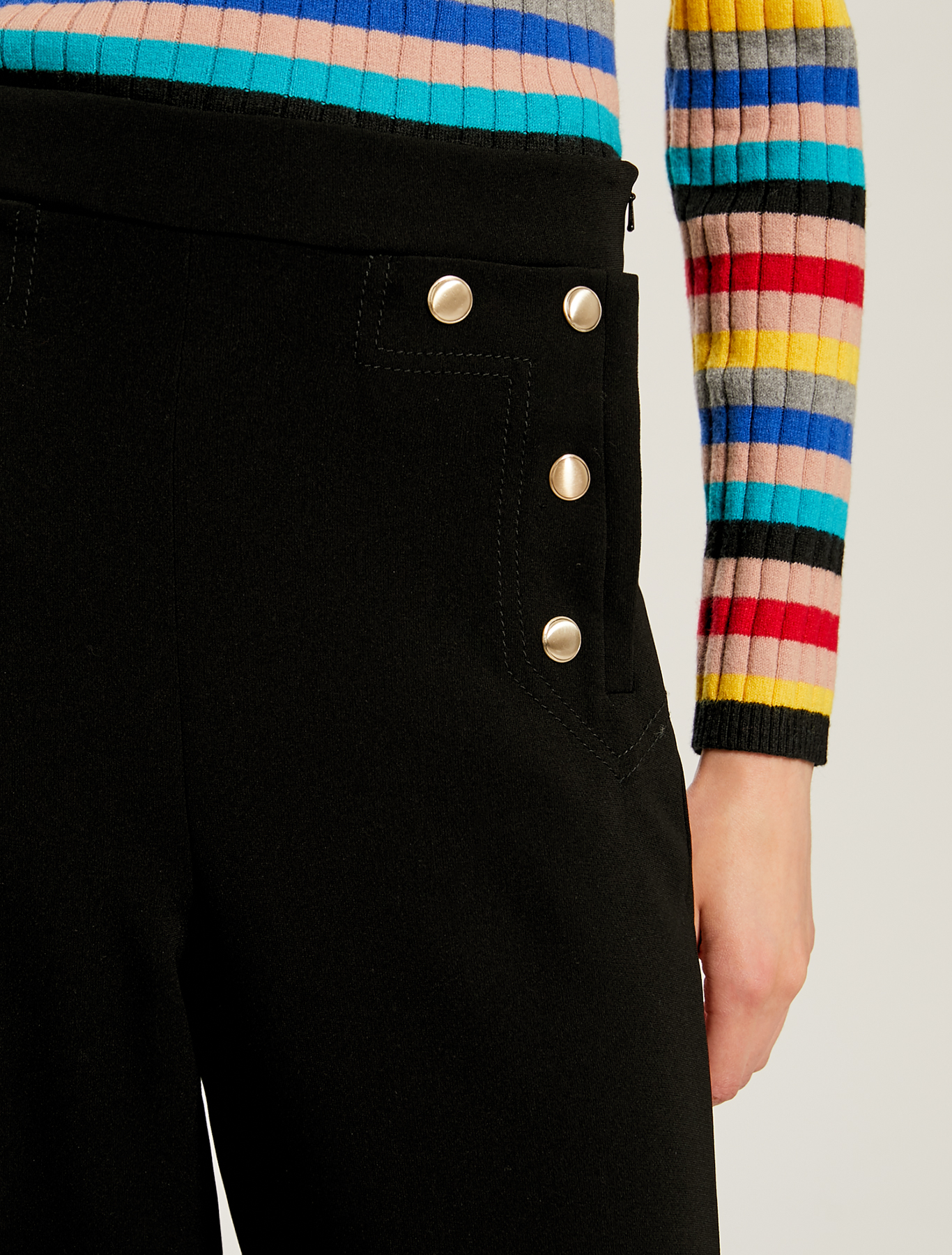 Pantaloni con bottoni marinière, nero - Pennyblack Pantaloni con bottoni marinière - nero - pennyblack