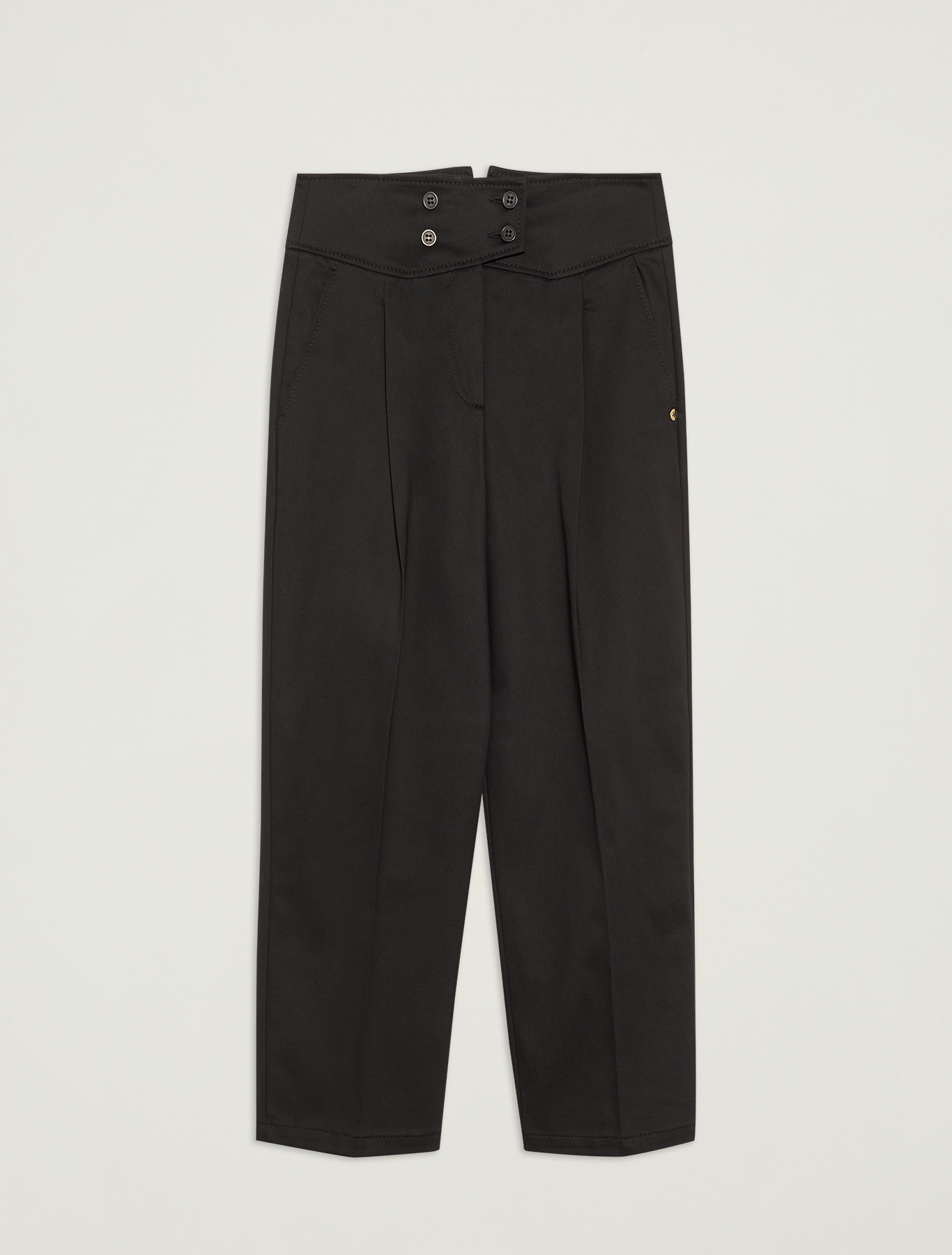 Cotton satin trousers, black - Pennyblack Cotton satin trousers - black - pennyblack