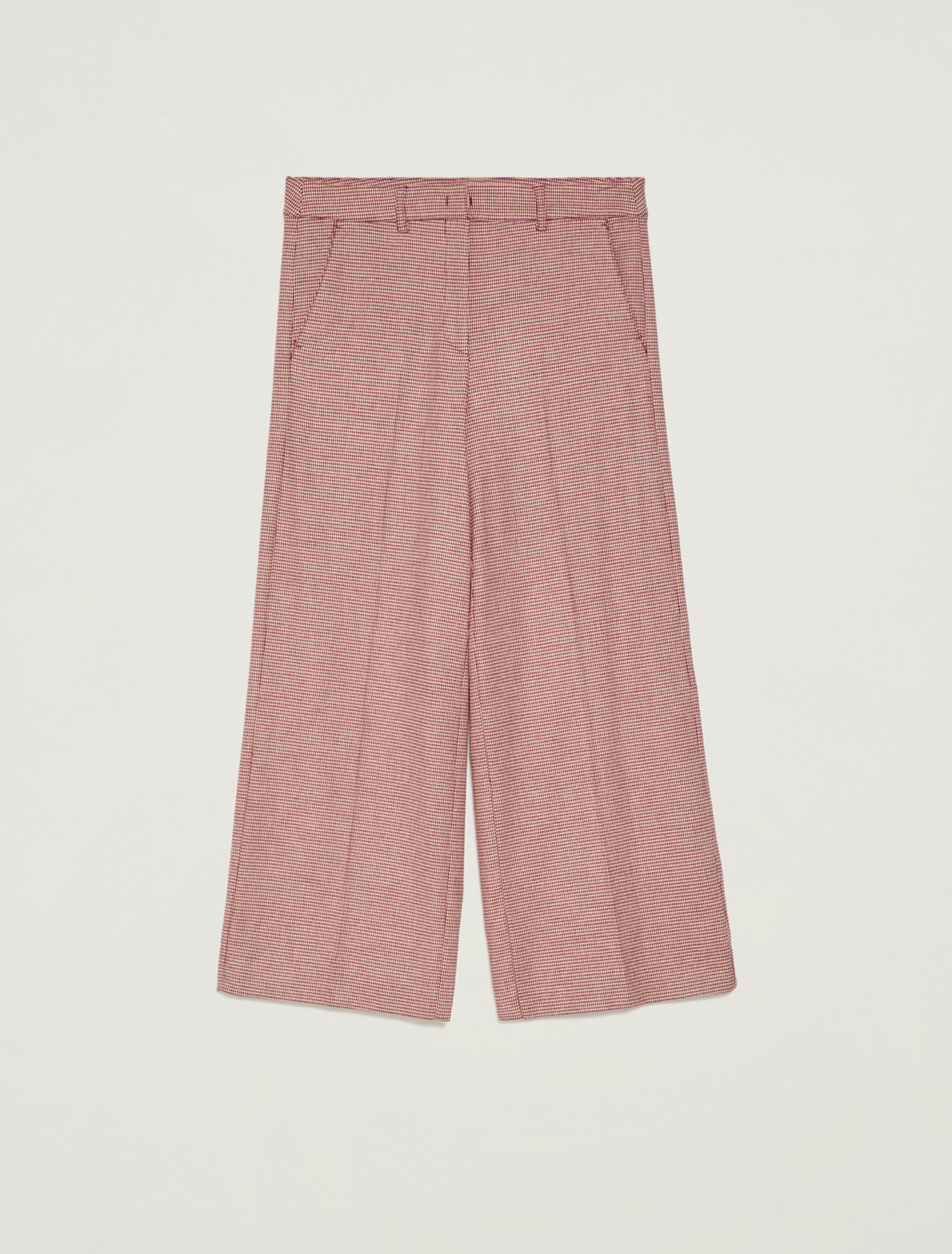 Wide leg houndstooth trousers, red pattern - Pennyblack Wide leg houndstooth trousers - red pattern - pennyblack